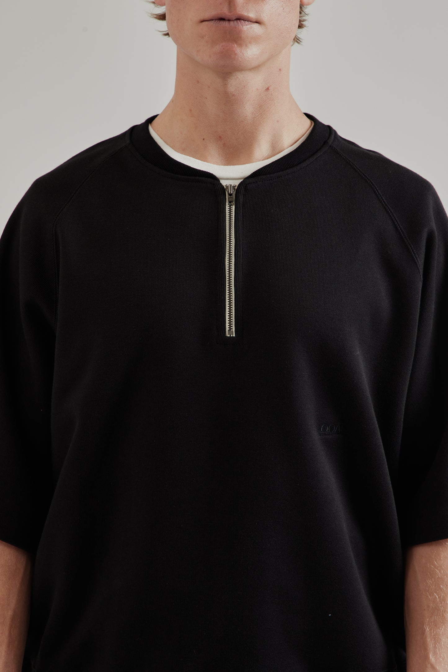 Nanamica SS26 Half Zip Sweat Black 6