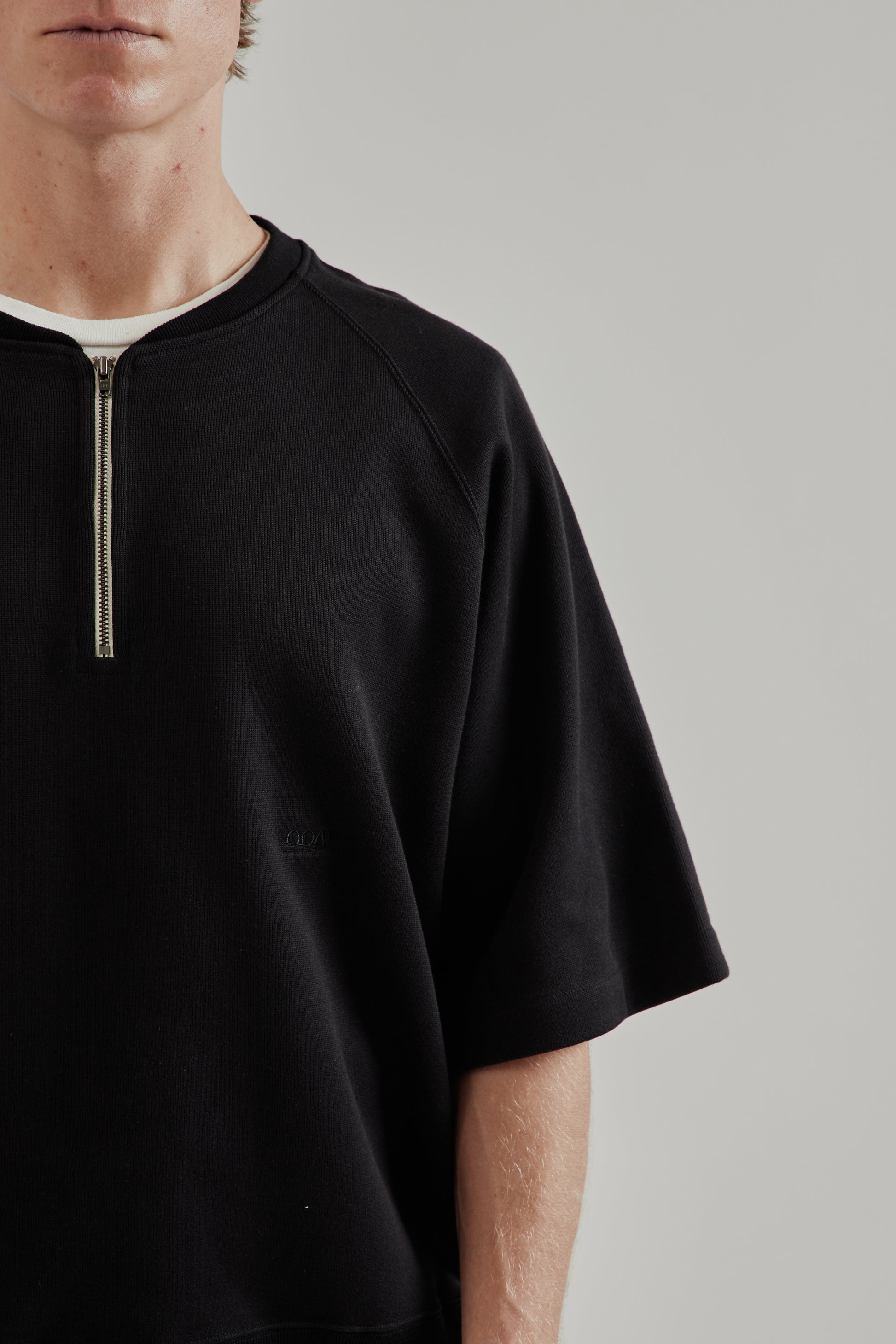 Nanamica SS26 Half Zip Sweat Black 7