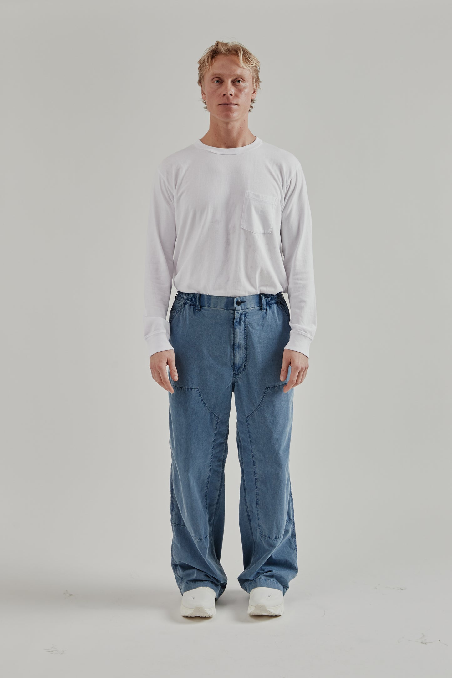 Nanamica SS26 Indigo Weather Deck Pants Light Indigo 1