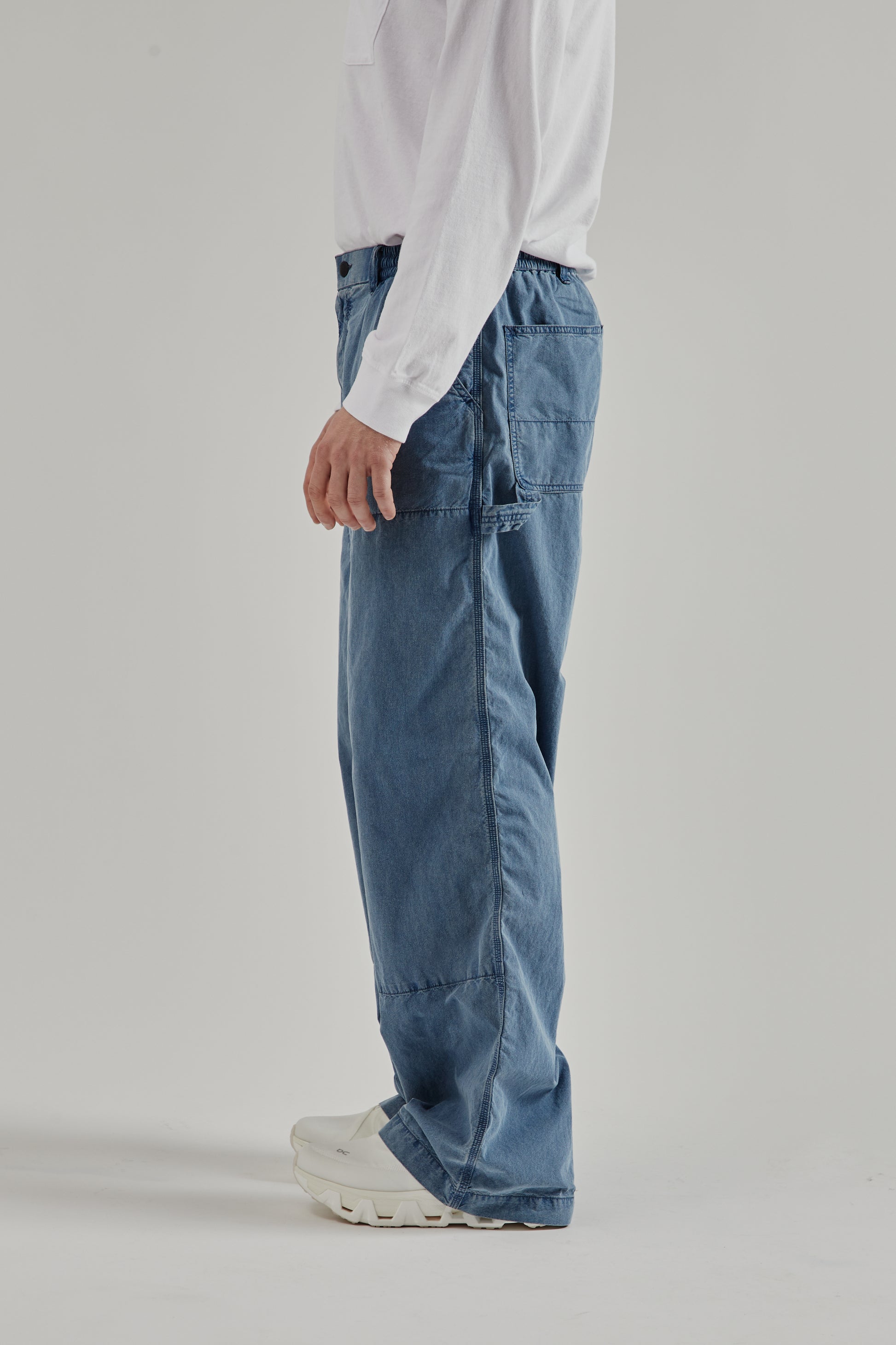Nanamica SS26 Indigo Weather Deck Pants Light Indigo 3