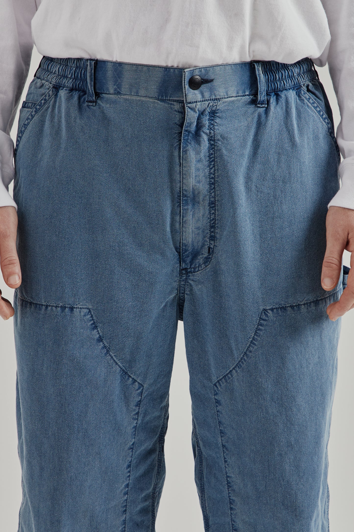 Nanamica SS26 Indigo Weather Deck Pants Light Indigo 7