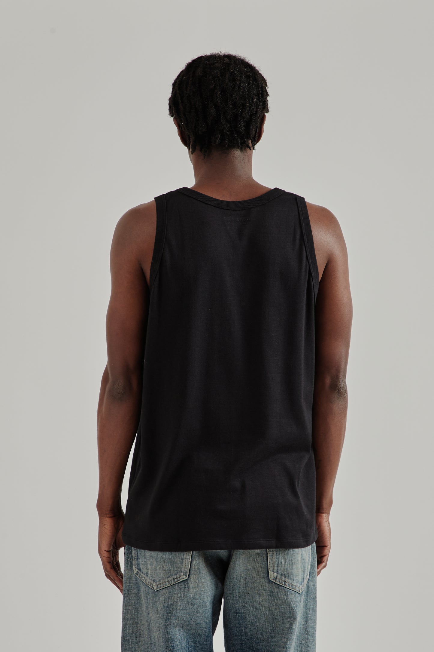 Nanamica SS26 Loopwheel COOLMAX Jersey Tank Black1487