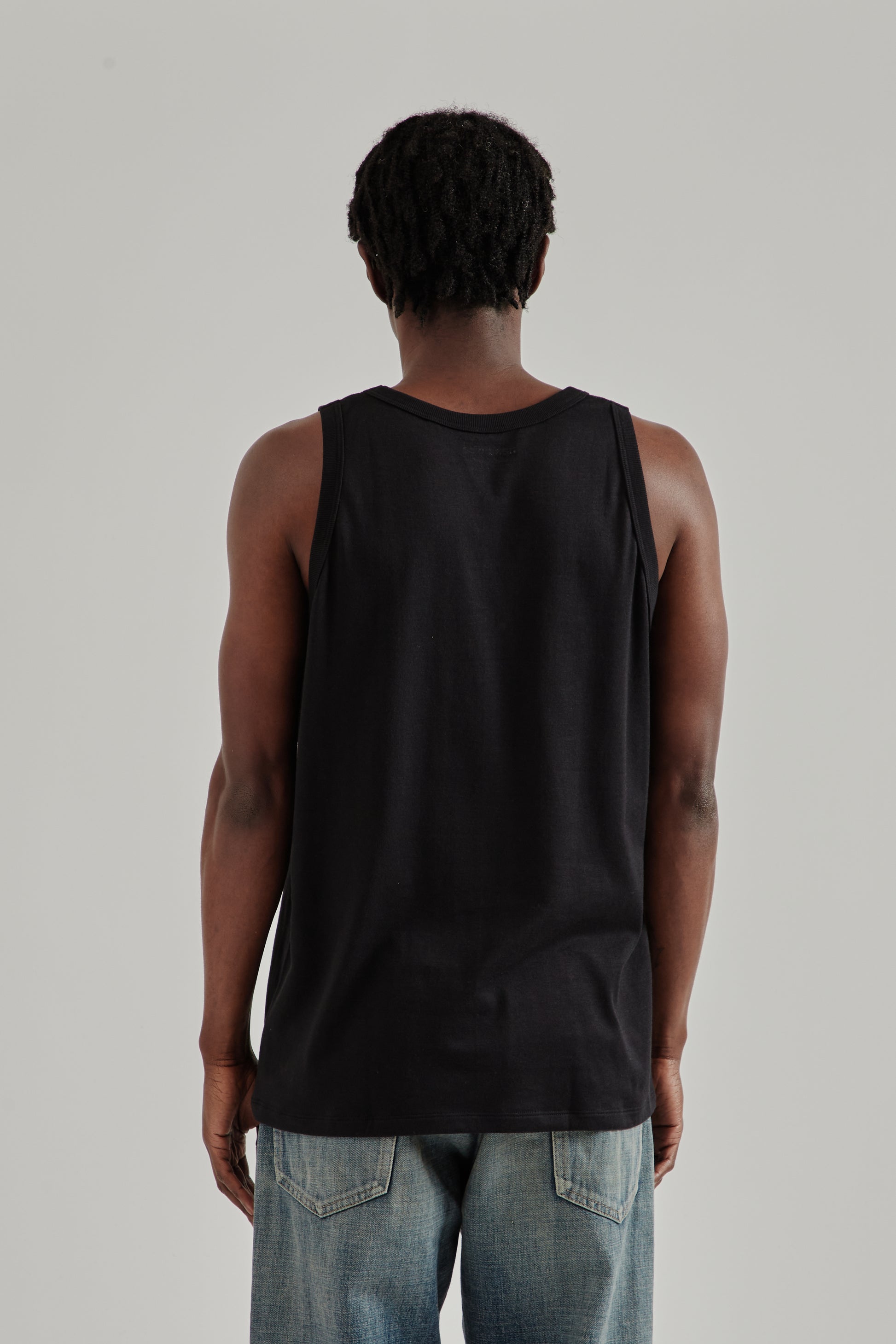 Nanamica SS26 Loopwheel COOLMAX Jersey Tank Black1487
