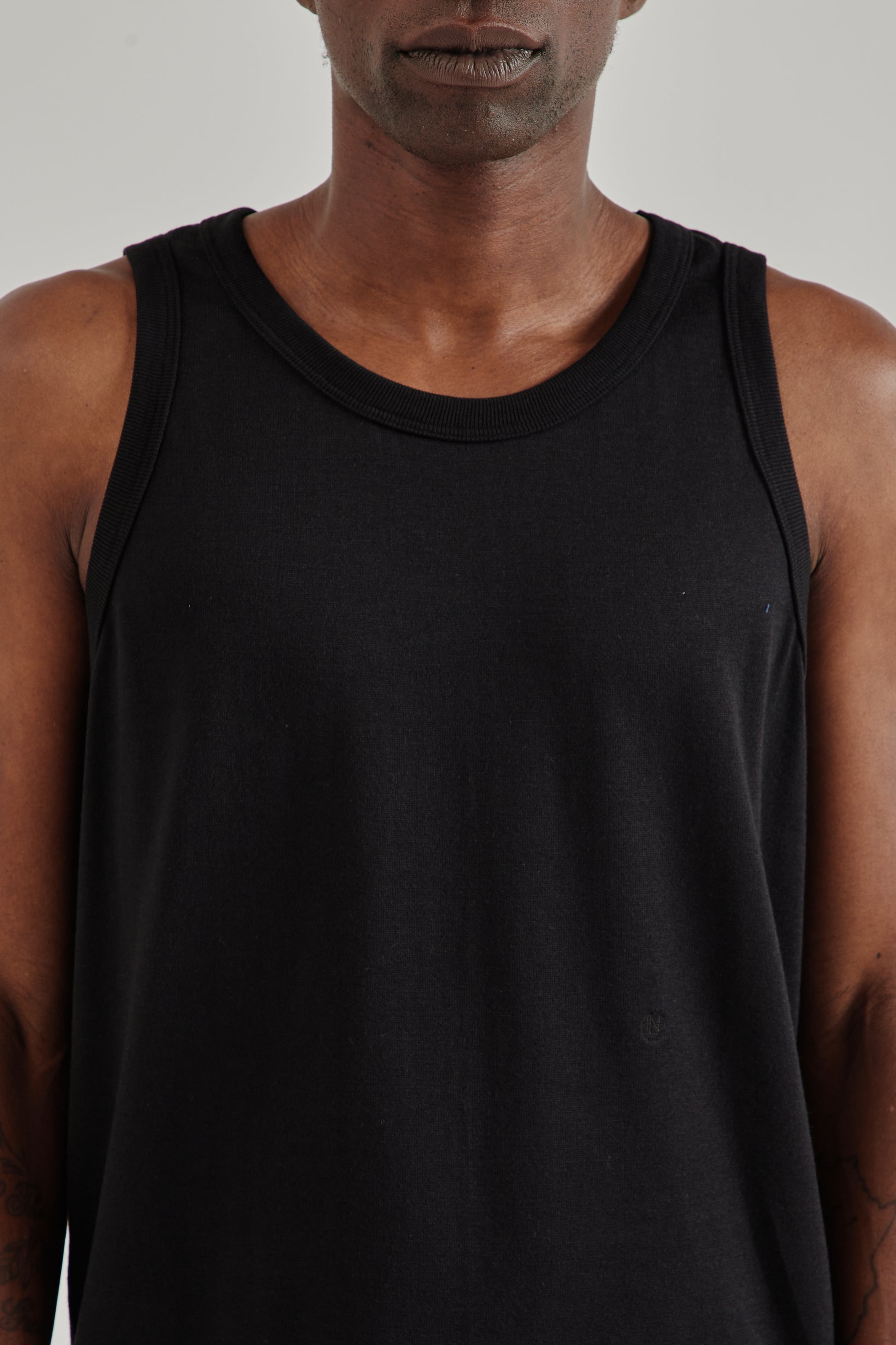 Nanamica SS26 Loopwheel COOLMAX Jersey Tank Black1489