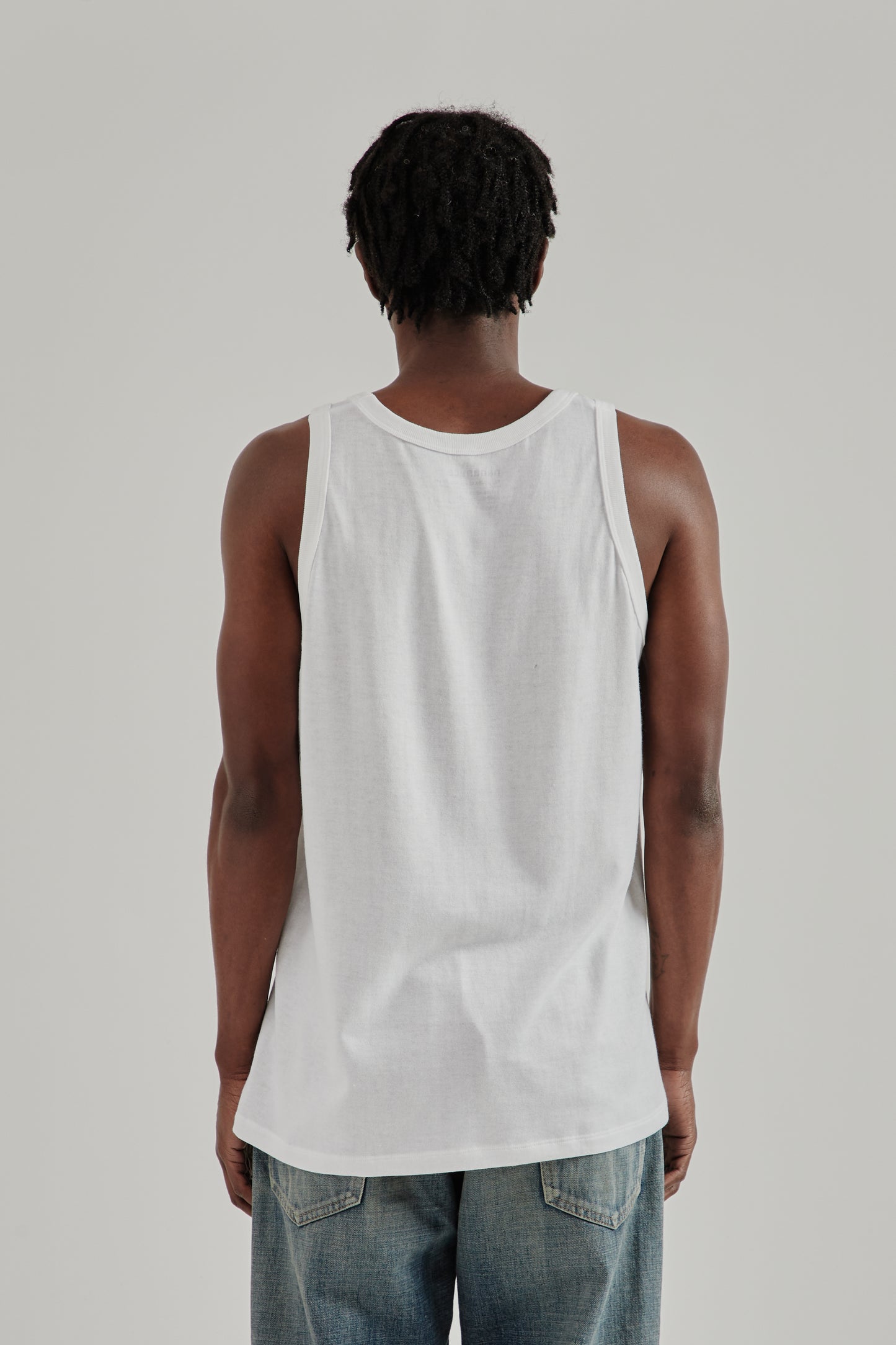Nanamica SS26 Loopwheel COOLMAX Jersey Tank White1438