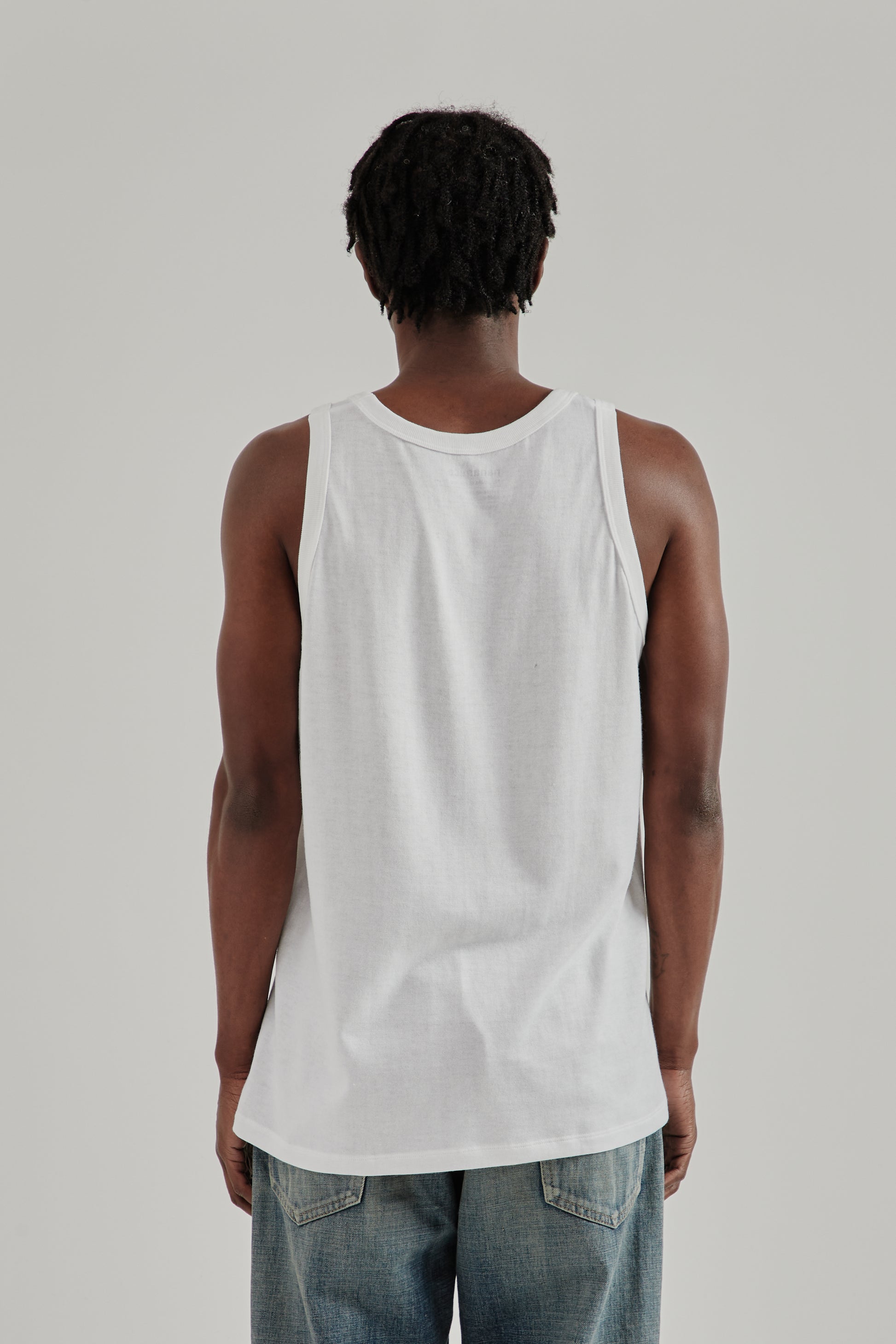 Nanamica SS26 Loopwheel COOLMAX Jersey Tank White1438