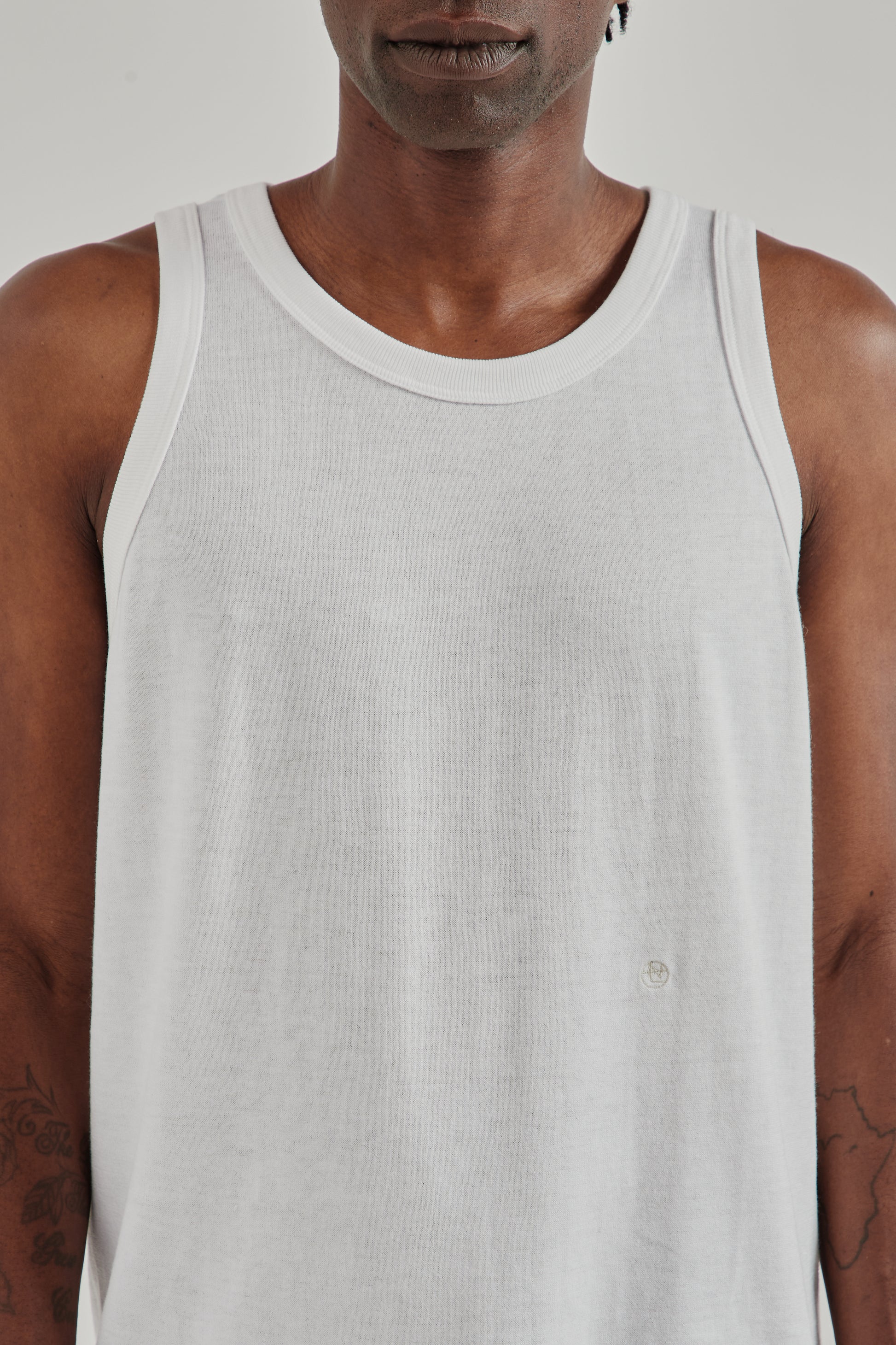 Nanamica SS26 Loopwheel COOLMAX Jersey Tank White1440