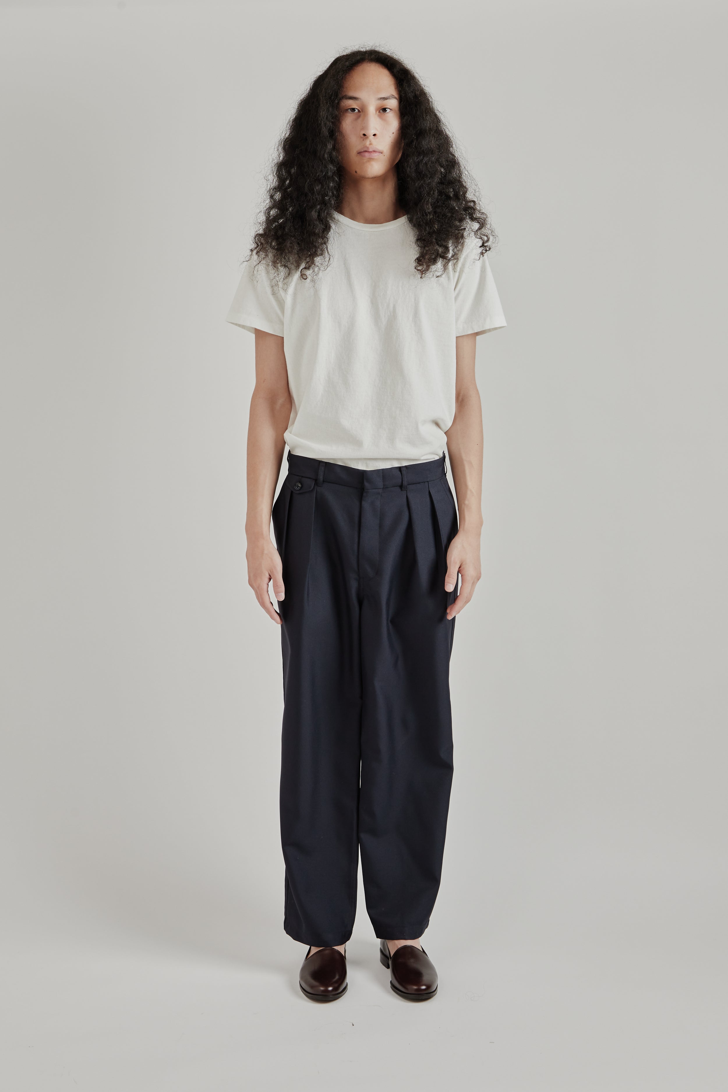 Nanamica Polyester Twill Club Pants - Dark Navy | Wallace