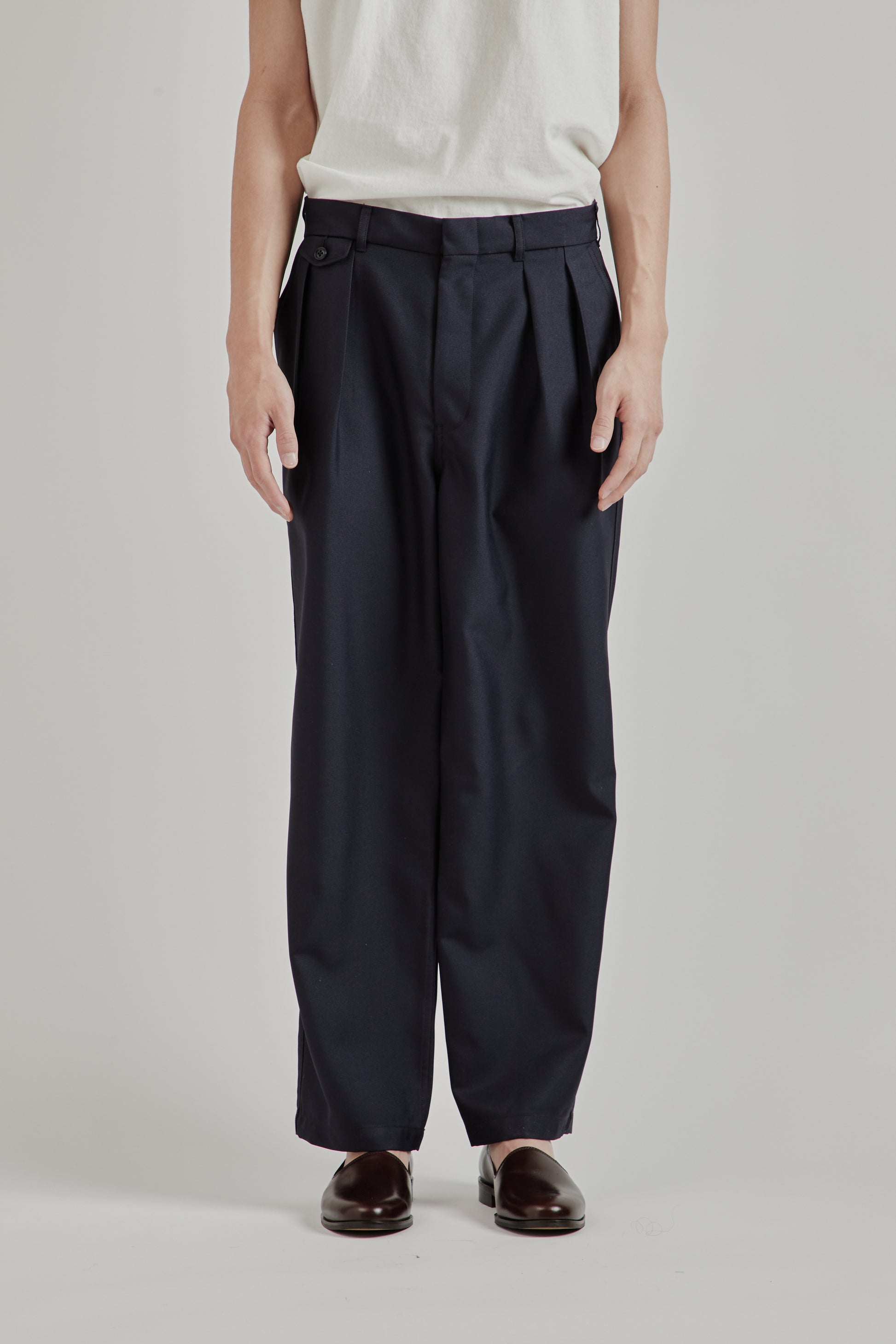 Nanamica SS26 Polyester Twill Club Pants Dark Nav1710