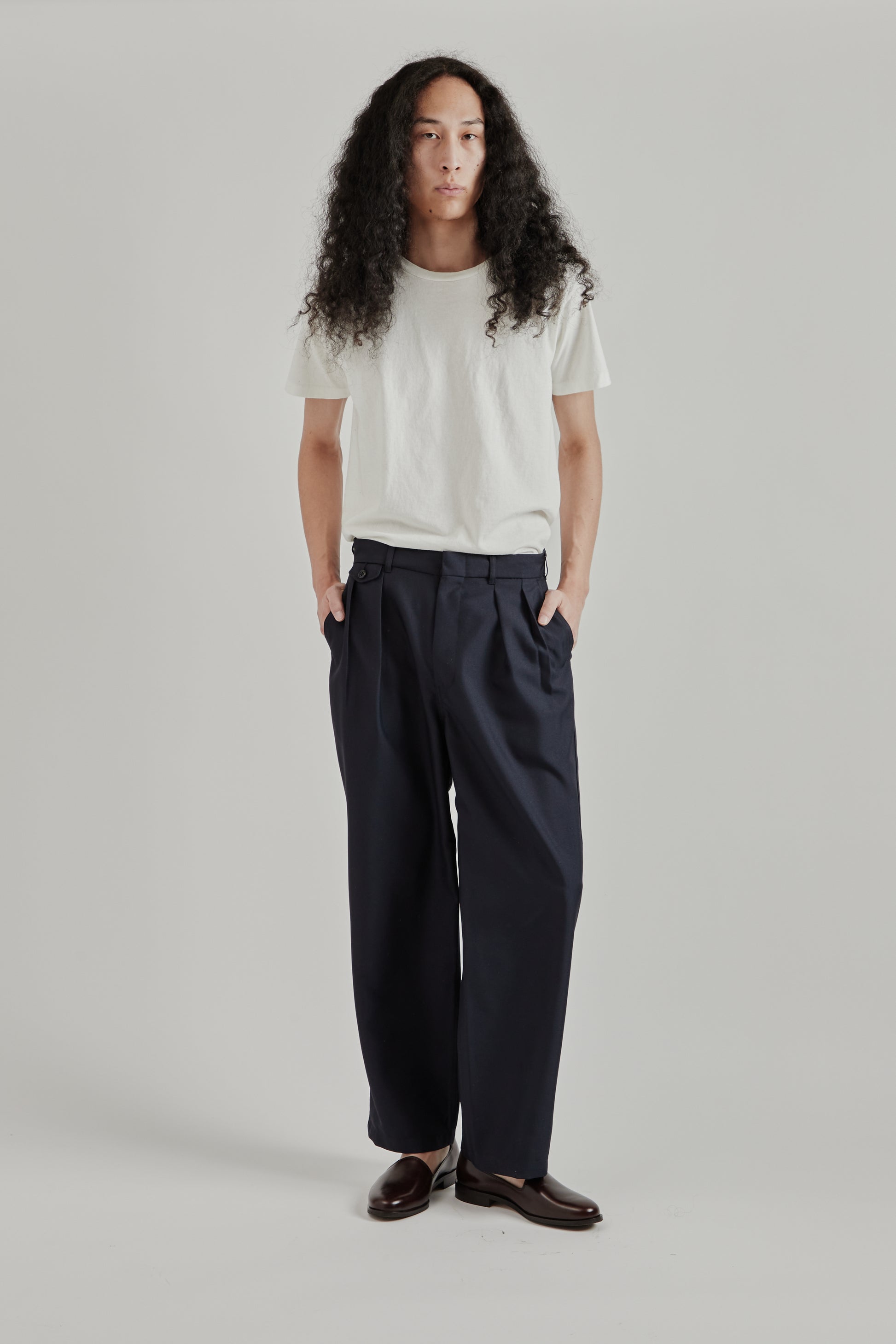 Nanamica SS26 Polyester Twill Club Pants Dark Nav1725