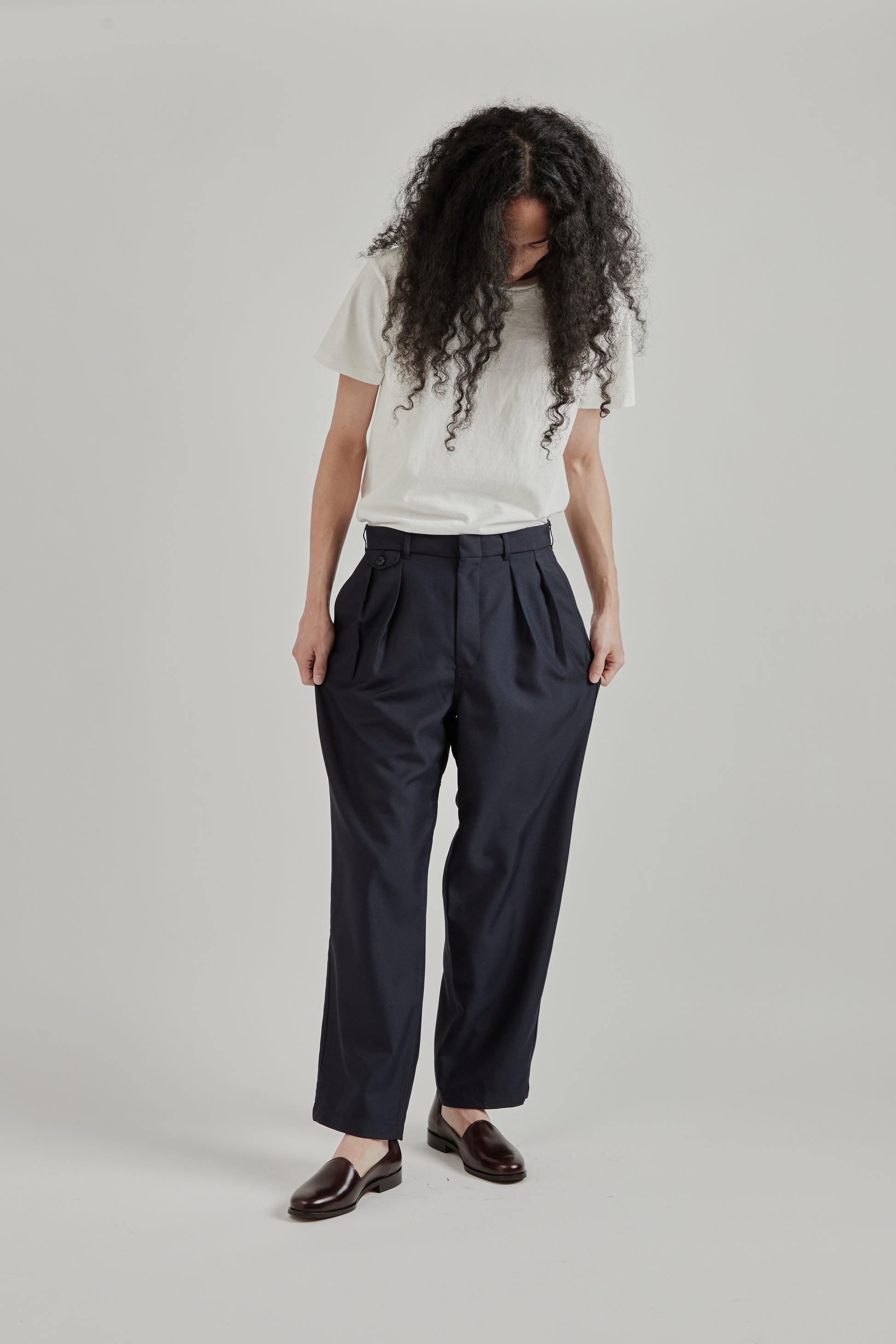 Nanamica SS26 Polyester Twill Club Pants Dark Nav1729