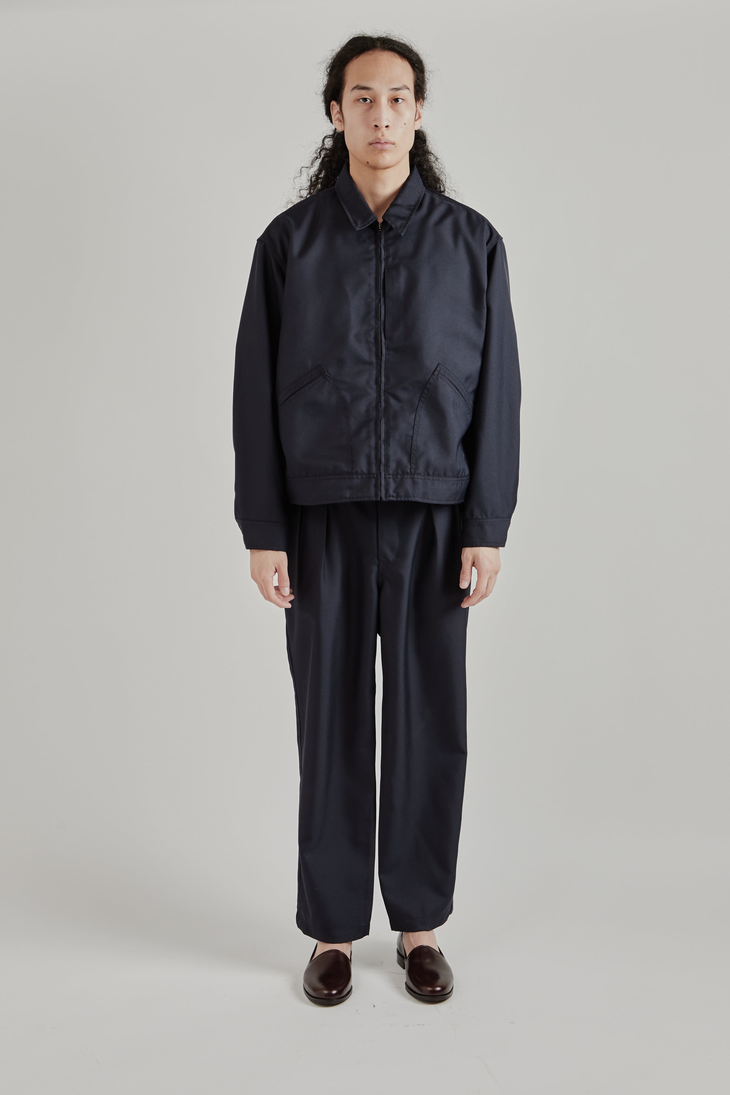 Nanamica Polyester Twill Deck Jacket - Dark Navy | Wallace