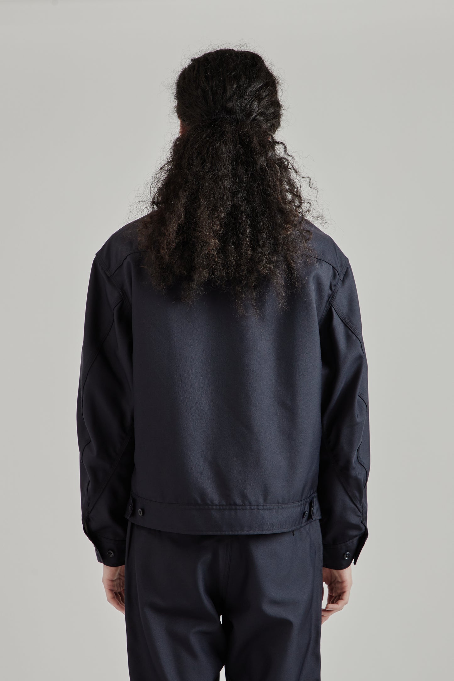 Polyester Twill Deck Jacket - Dark Navy