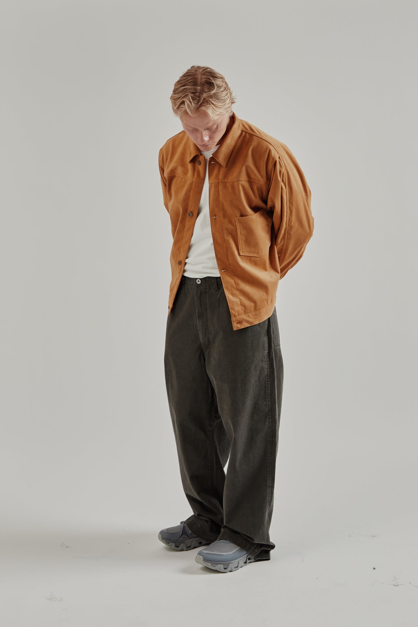 Nanamica SS26 Ultrasuede Short Jacket Camel 12