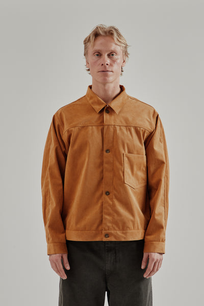 Nanamica Ultrasuede Short Jacket - Camel | Wallace Mercantile Shop