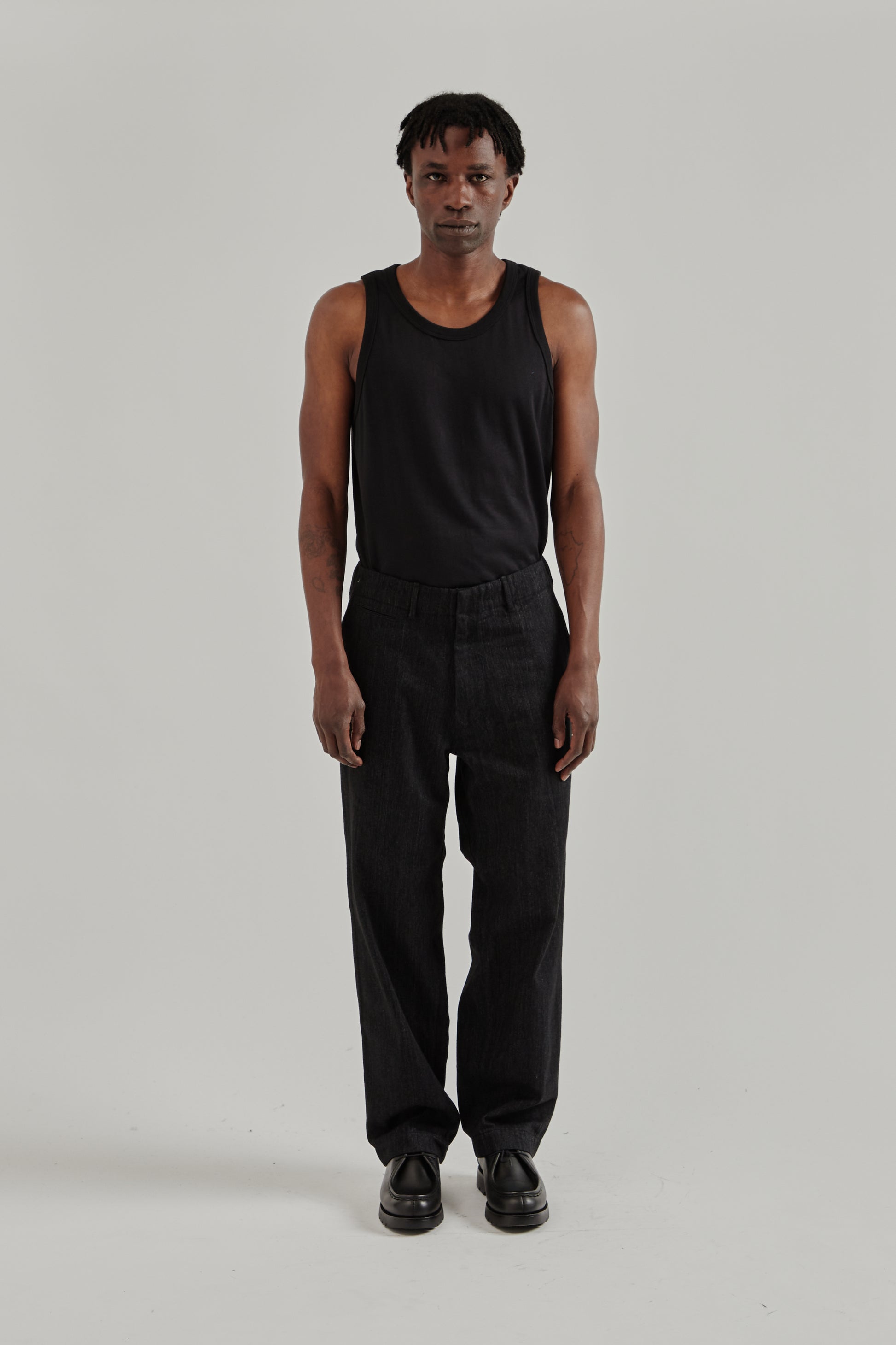 Nanamica SS26 Wide Denim Pants Black1549