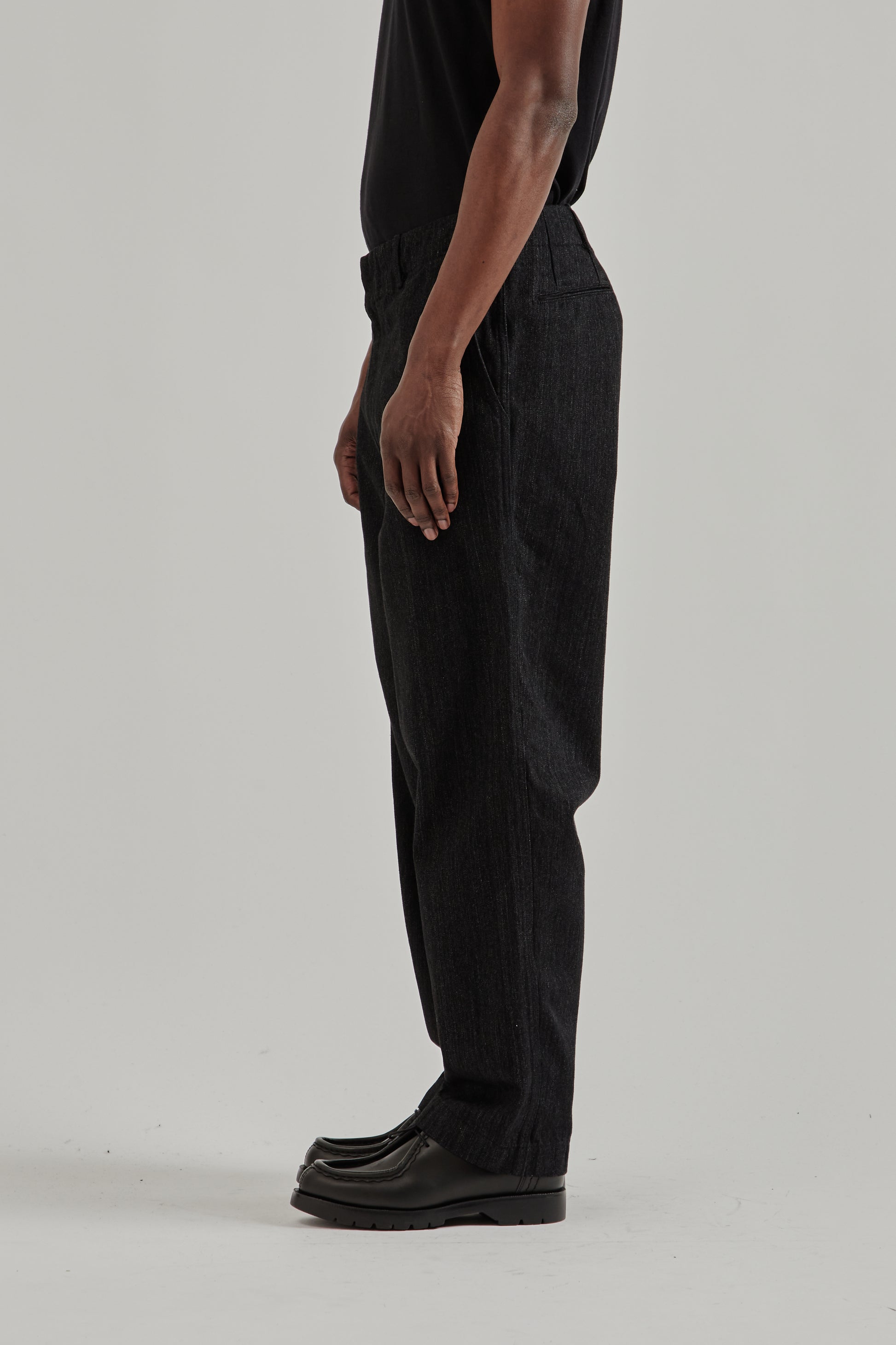 Nanamica SS26 Wide Denim Pants Black1554