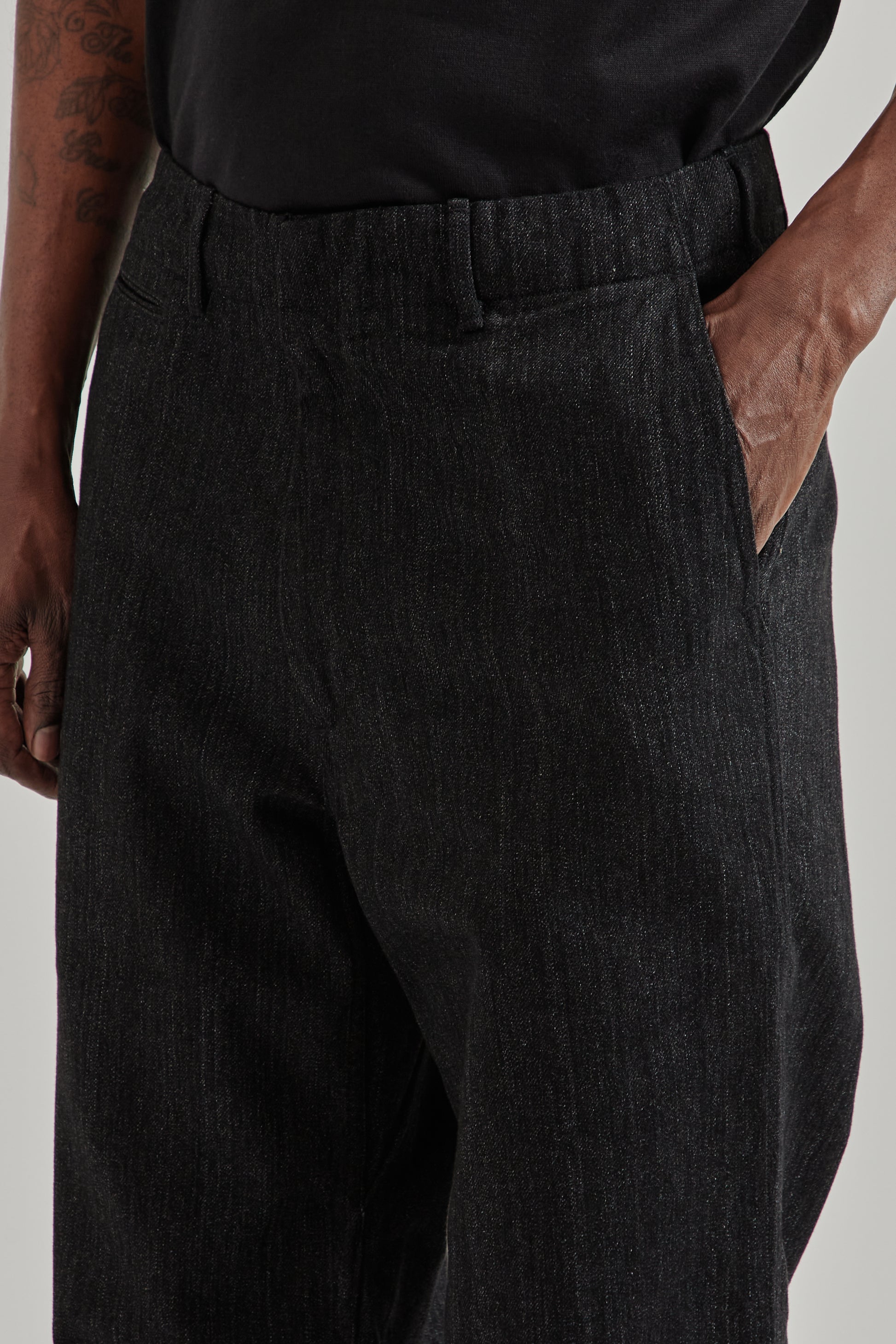 Nanamica SS26 Wide Denim Pants Black1563