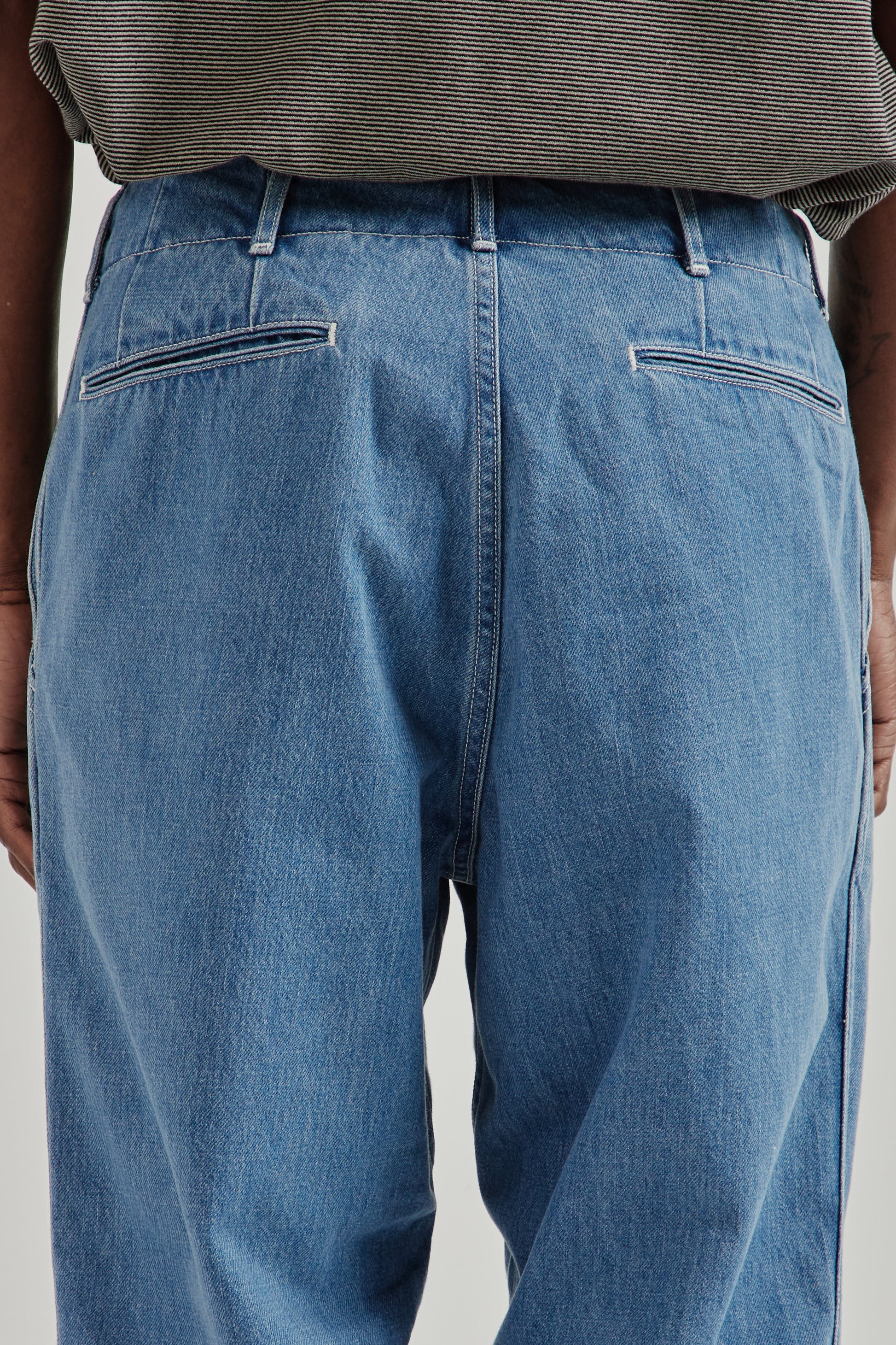 Nanamica SS26 Wide Denim Pants Light Indigo1657