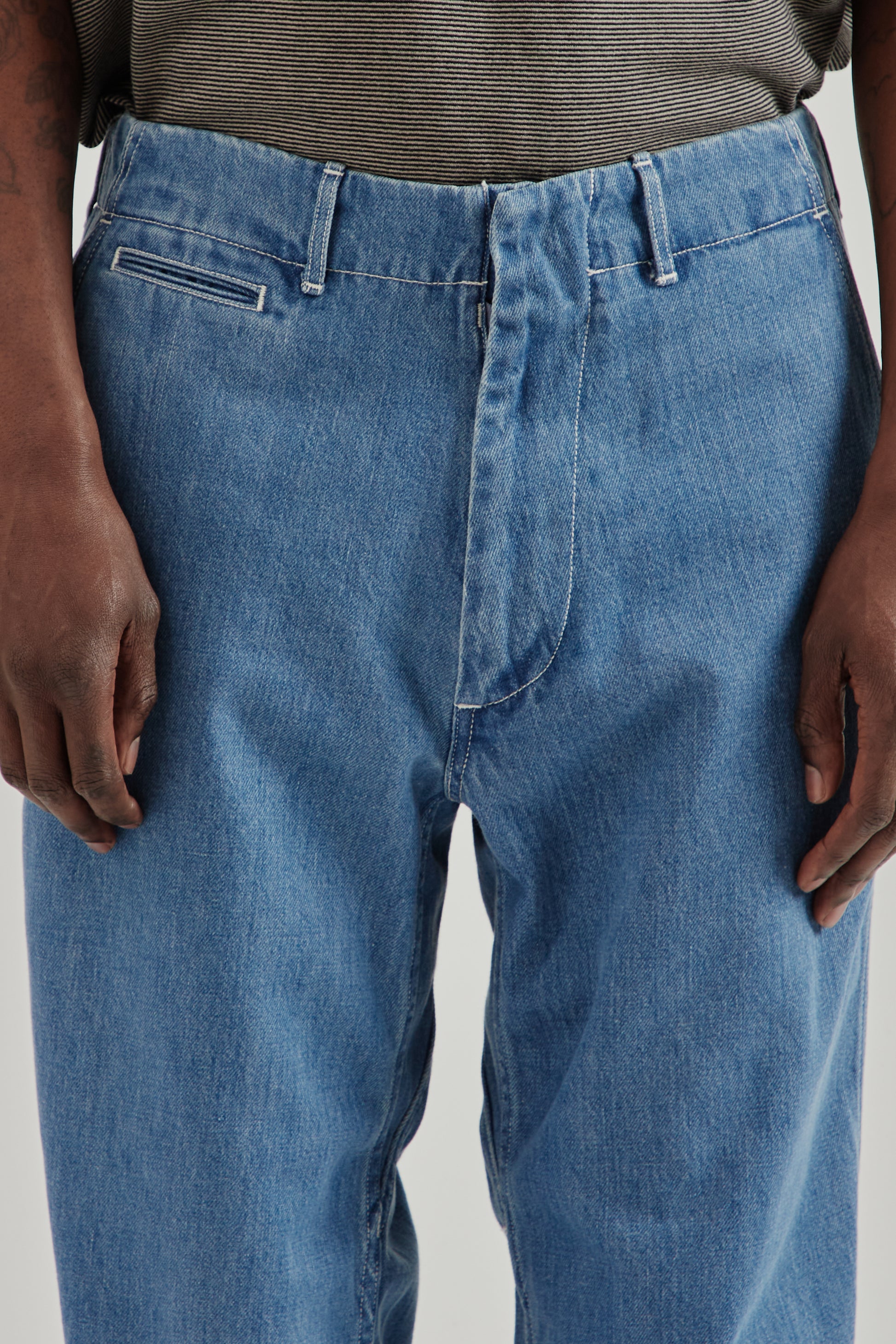 Nanamica SS26 Wide Denim Pants Light Indigo1659