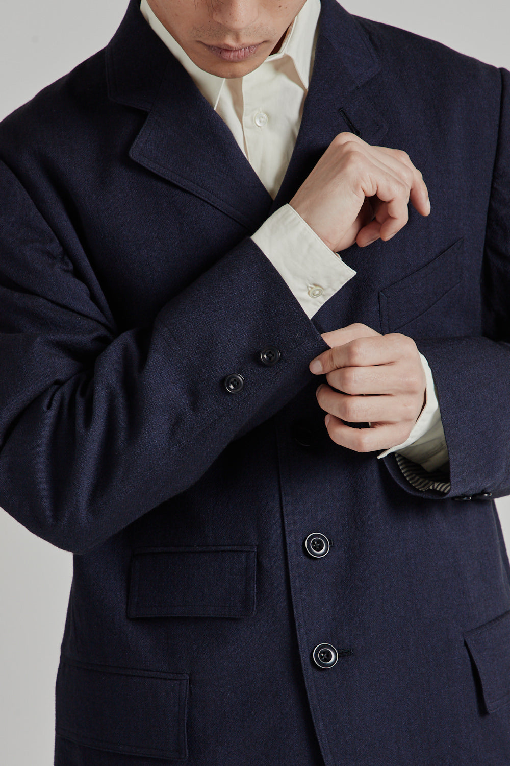 Nanamica Sack Coat - Navy | Wallace Mercantile Shop