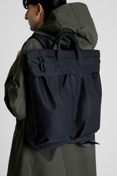 Nanamica Water Repellent Helmet Bag in Black | Wallace Mercantile Shop