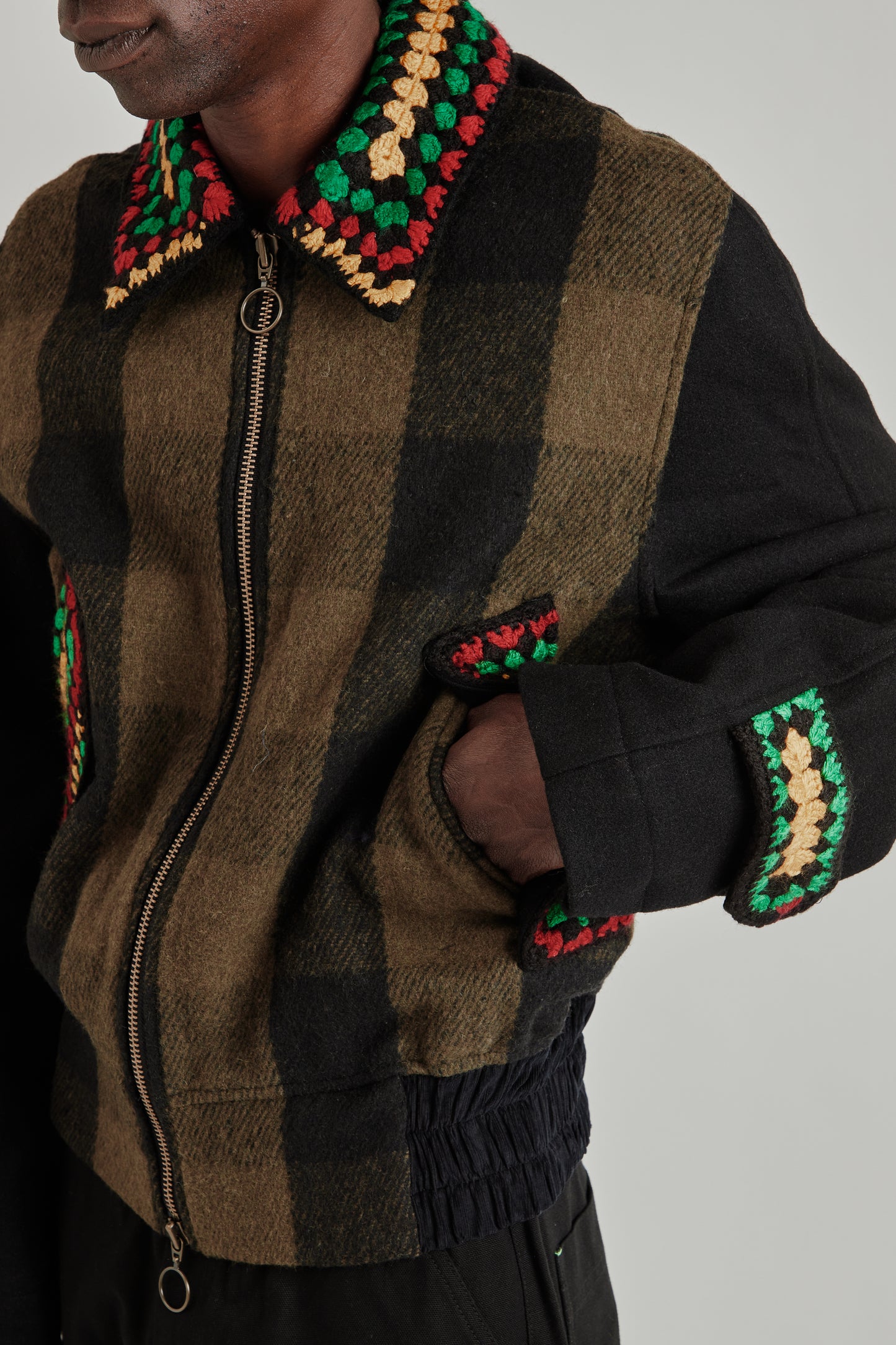 Rebel Riot Jacket - Black/olive