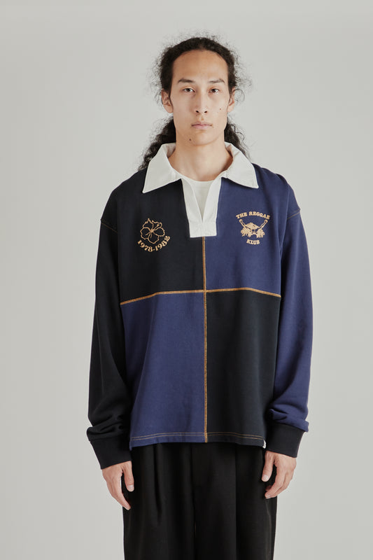 Reggae Klub Rugby Jersey - Black/Midnight