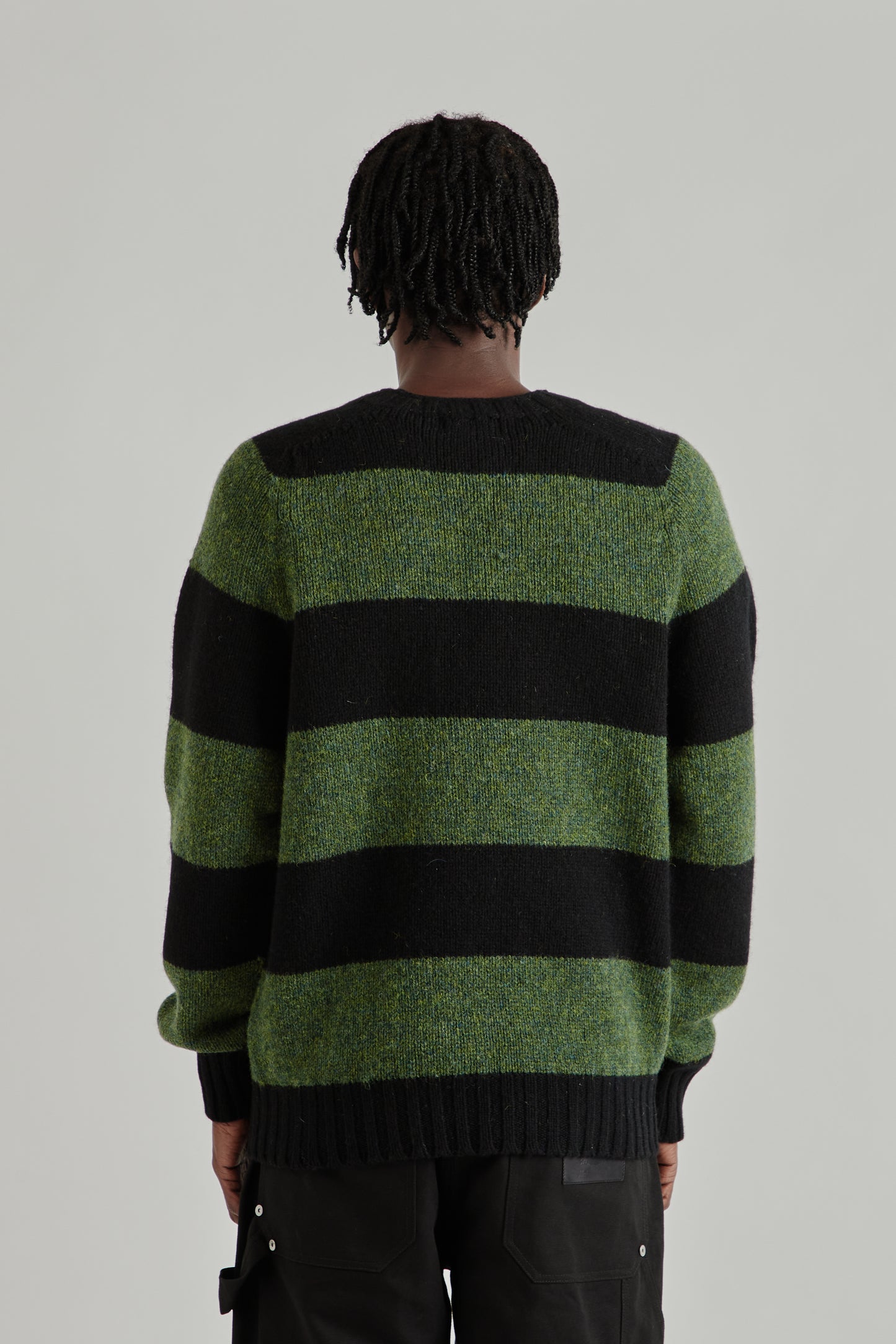 Striped Jumper - Black/Green