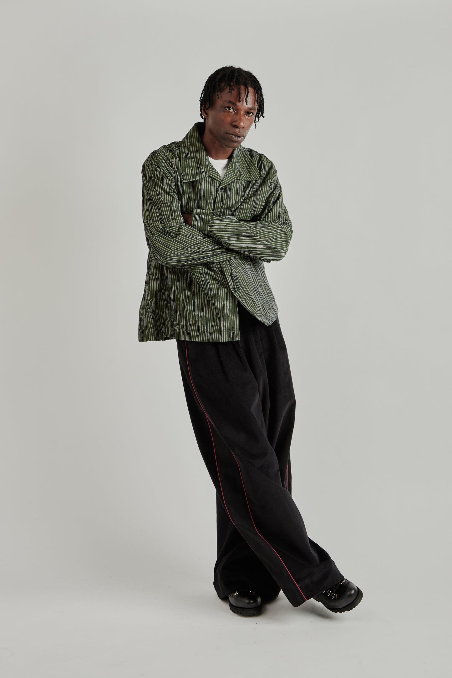 Workers Shirt - Tucked Dobby Stripe