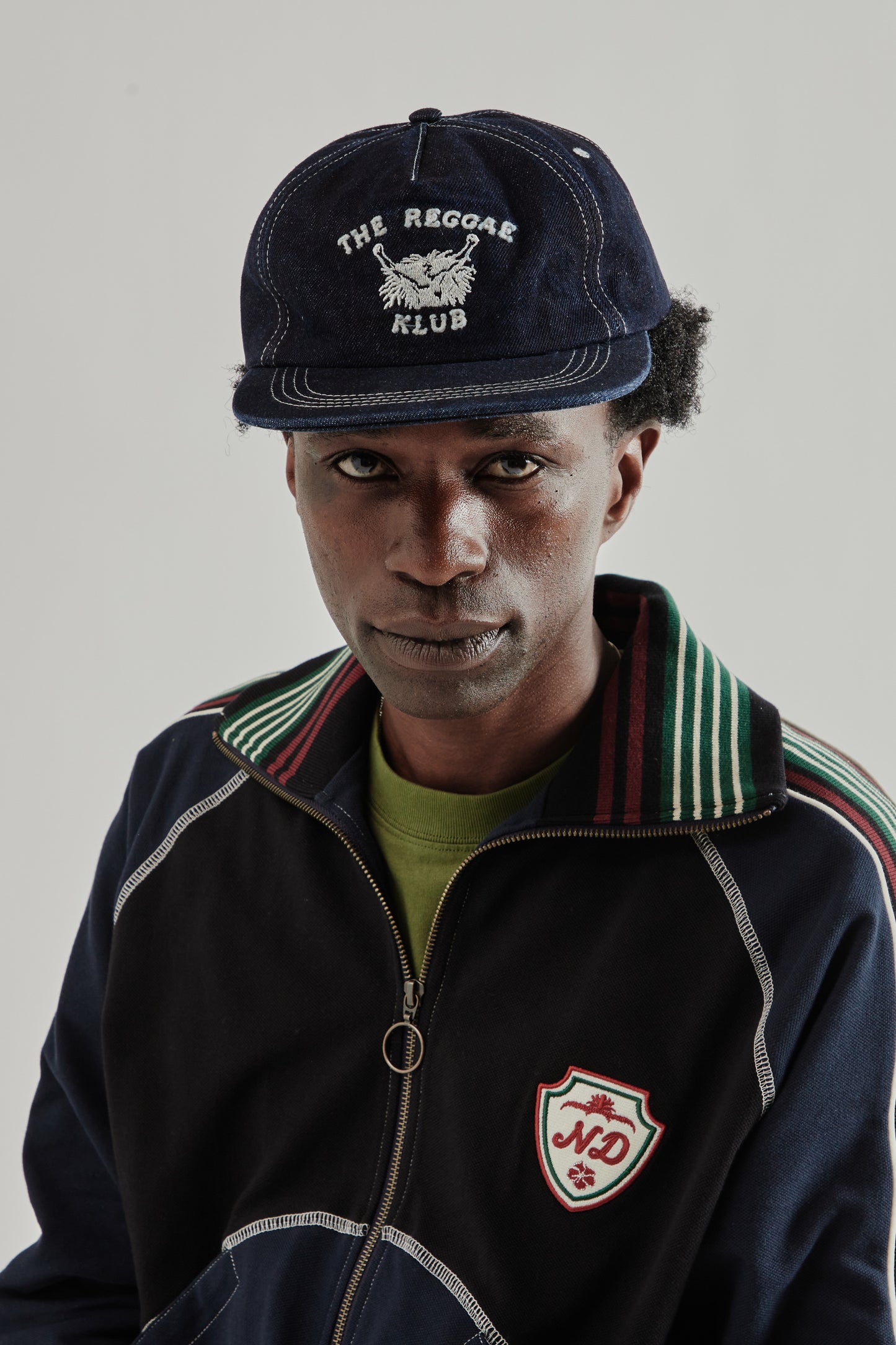 Nicholas Daley SS26 Reggae Klub Cap Dark Indigo3733