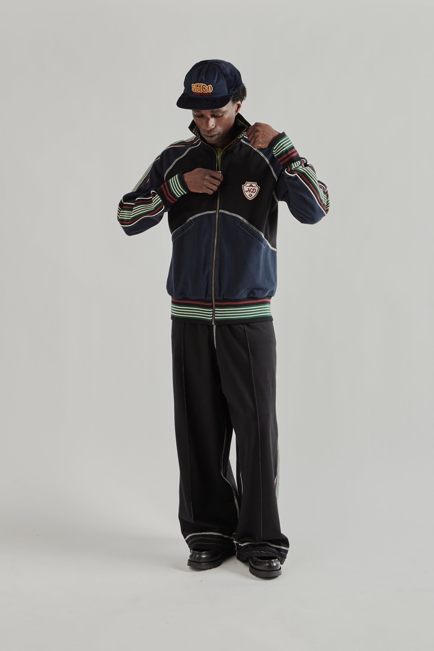 Nicholas Daley SS26 Track Top BlackNavy 3693