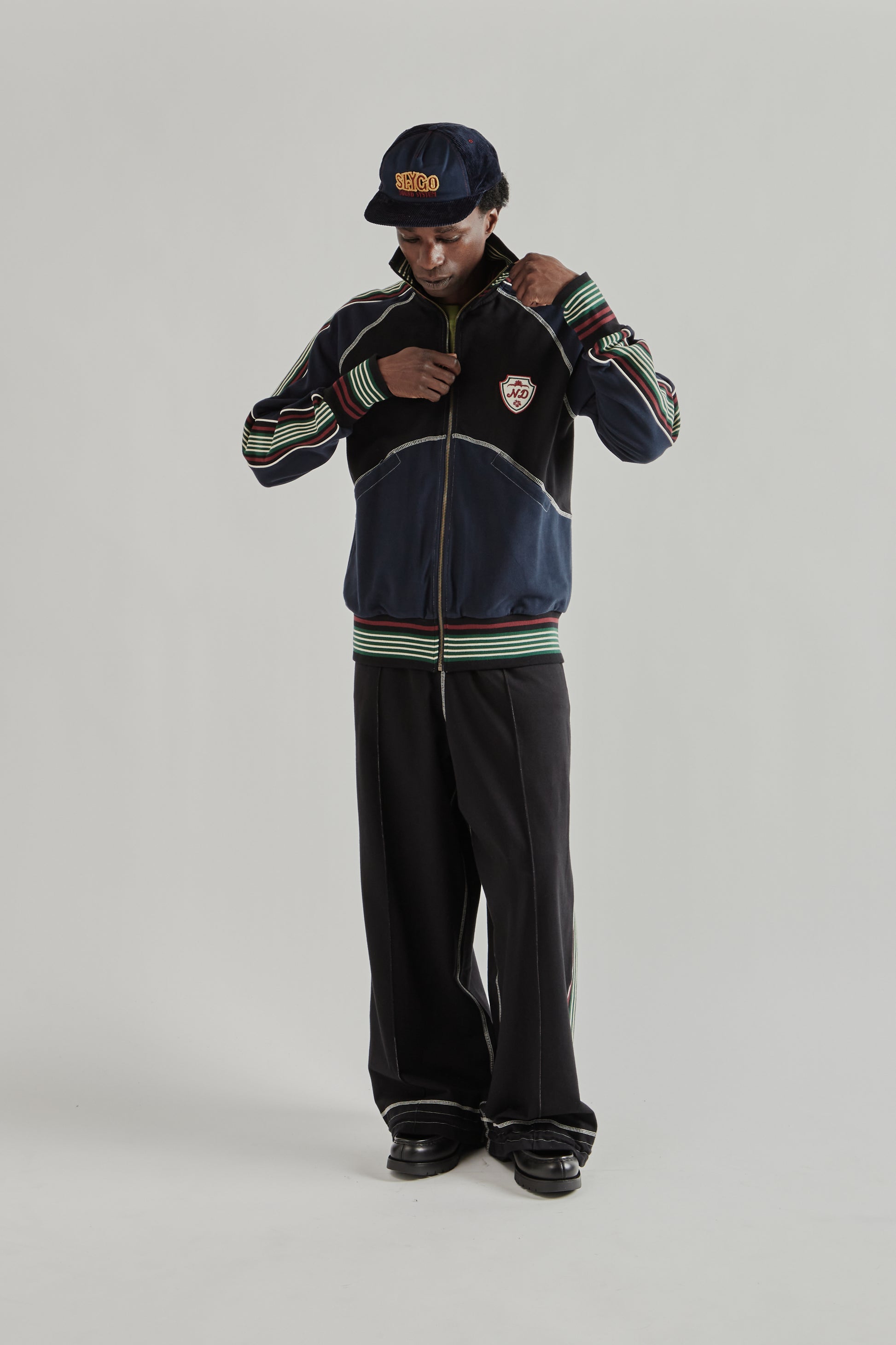 Nicholas Daley SS26 Track Top BlackNavy 3693