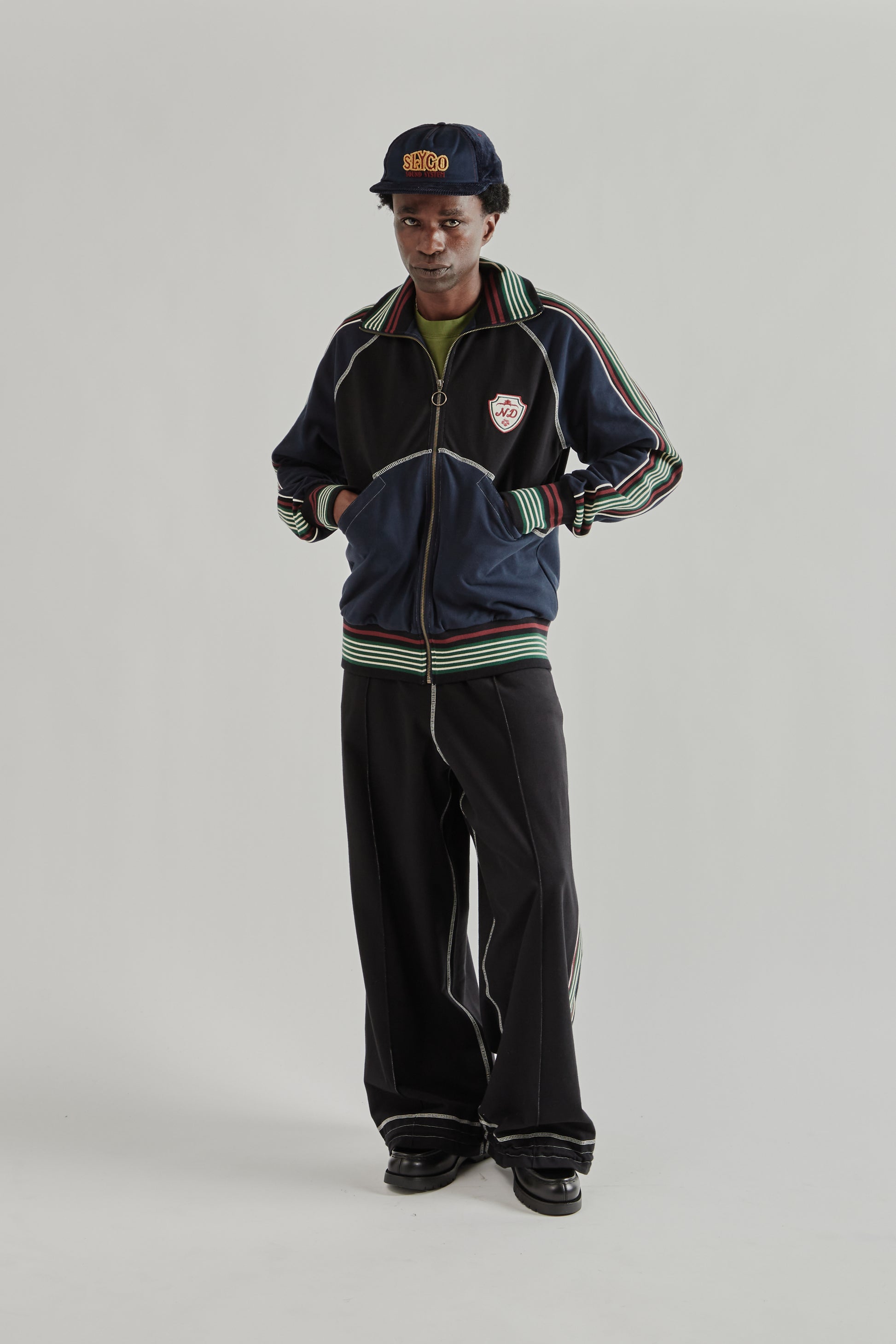 Nicholas Daley SS26 Track Top BlackNavy 3696