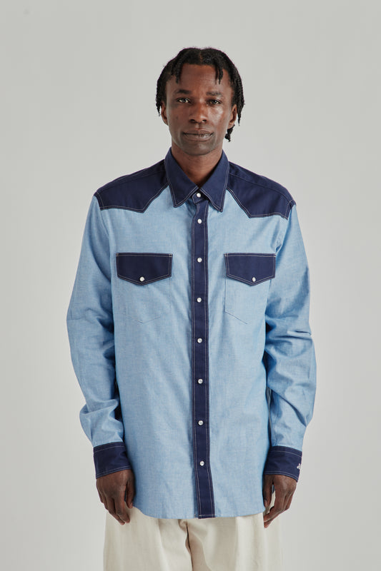 Western Shirt - Navy