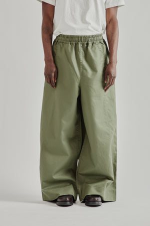 Nicholas Daley SS26 Wide Leg Trousers Olive3763
