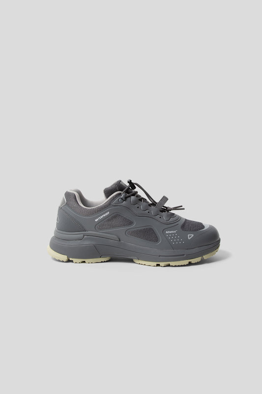 Athletics FTWR One 2 Waterstop Low in the Forest Fog colourway.