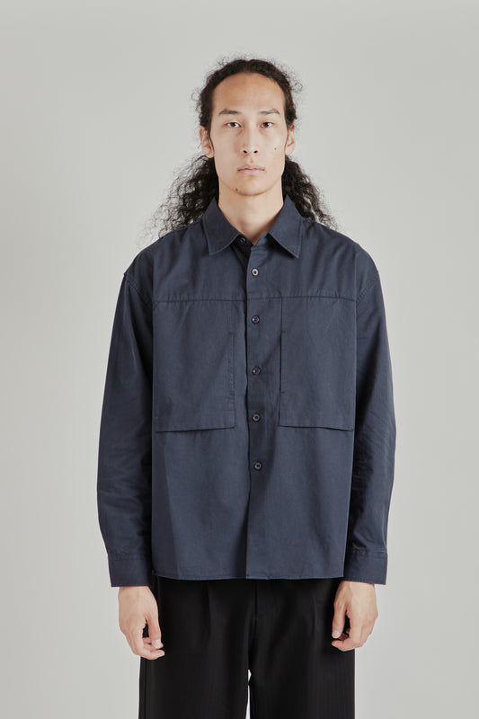 Panel Pocket Shirt - Navy