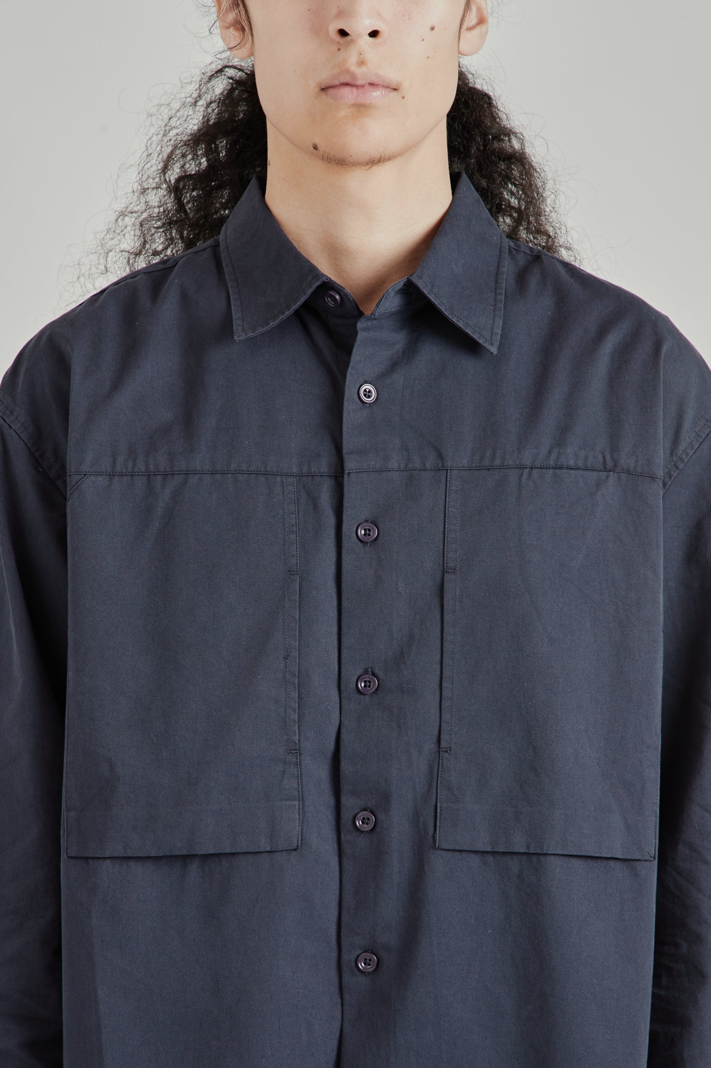 Panel Pocket Shirt - Navy