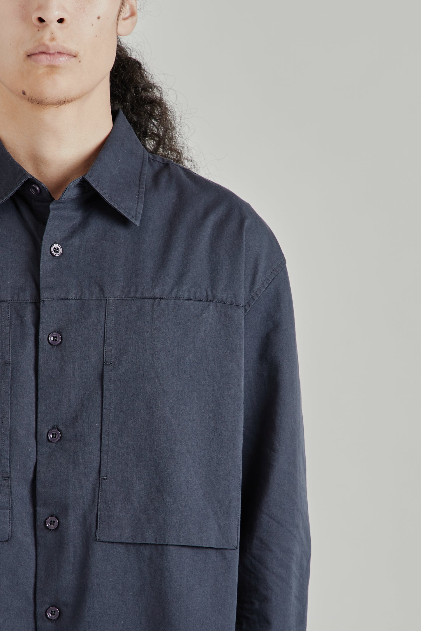 Panel Pocket Shirt - Navy