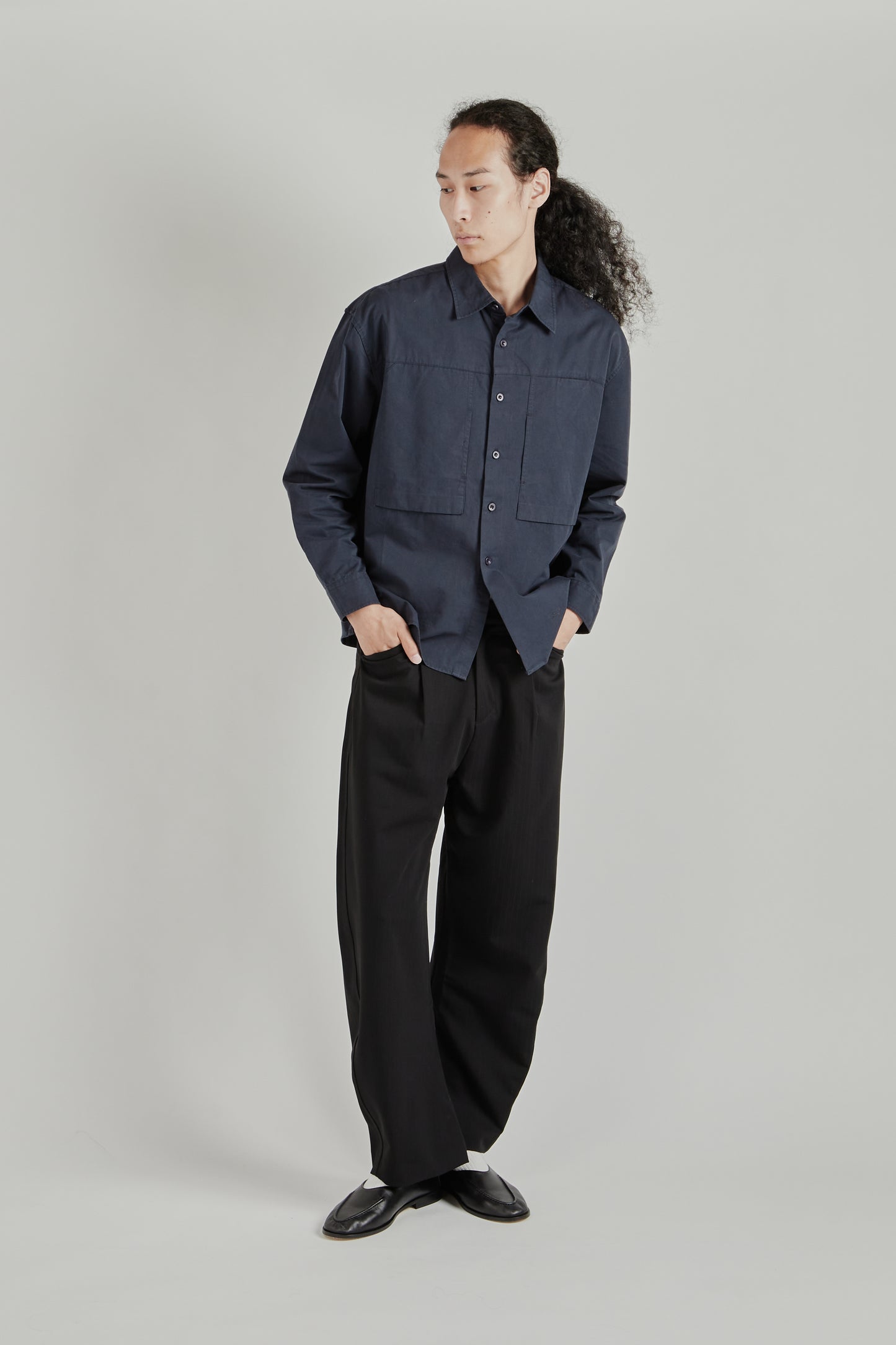 Panel Pocket Shirt - Navy