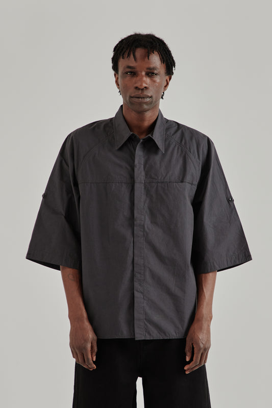 Cambia Panel Shirt - Charcoal Blue