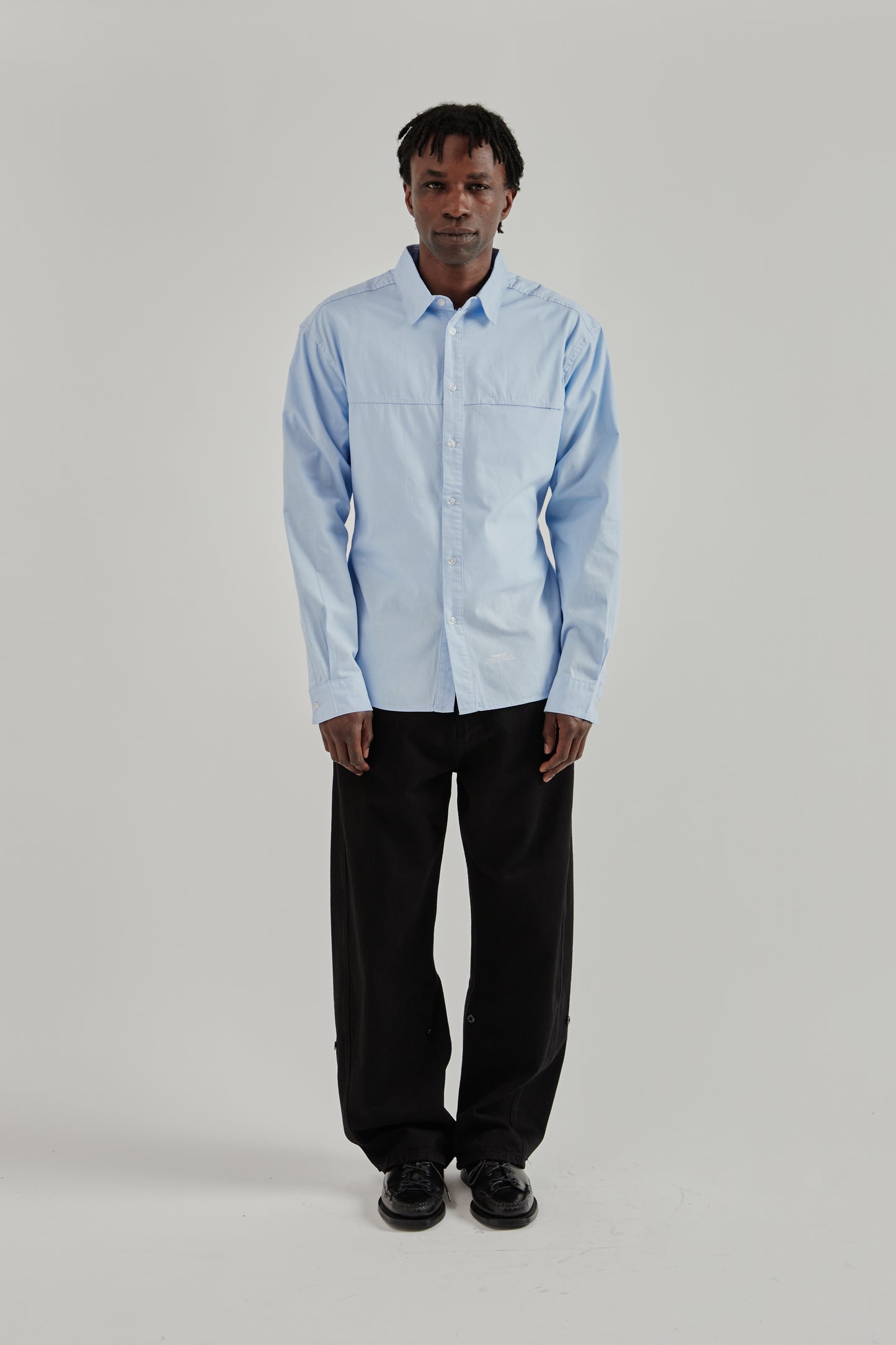 Observe SS26 Poplin Loop Shirt Blue0742