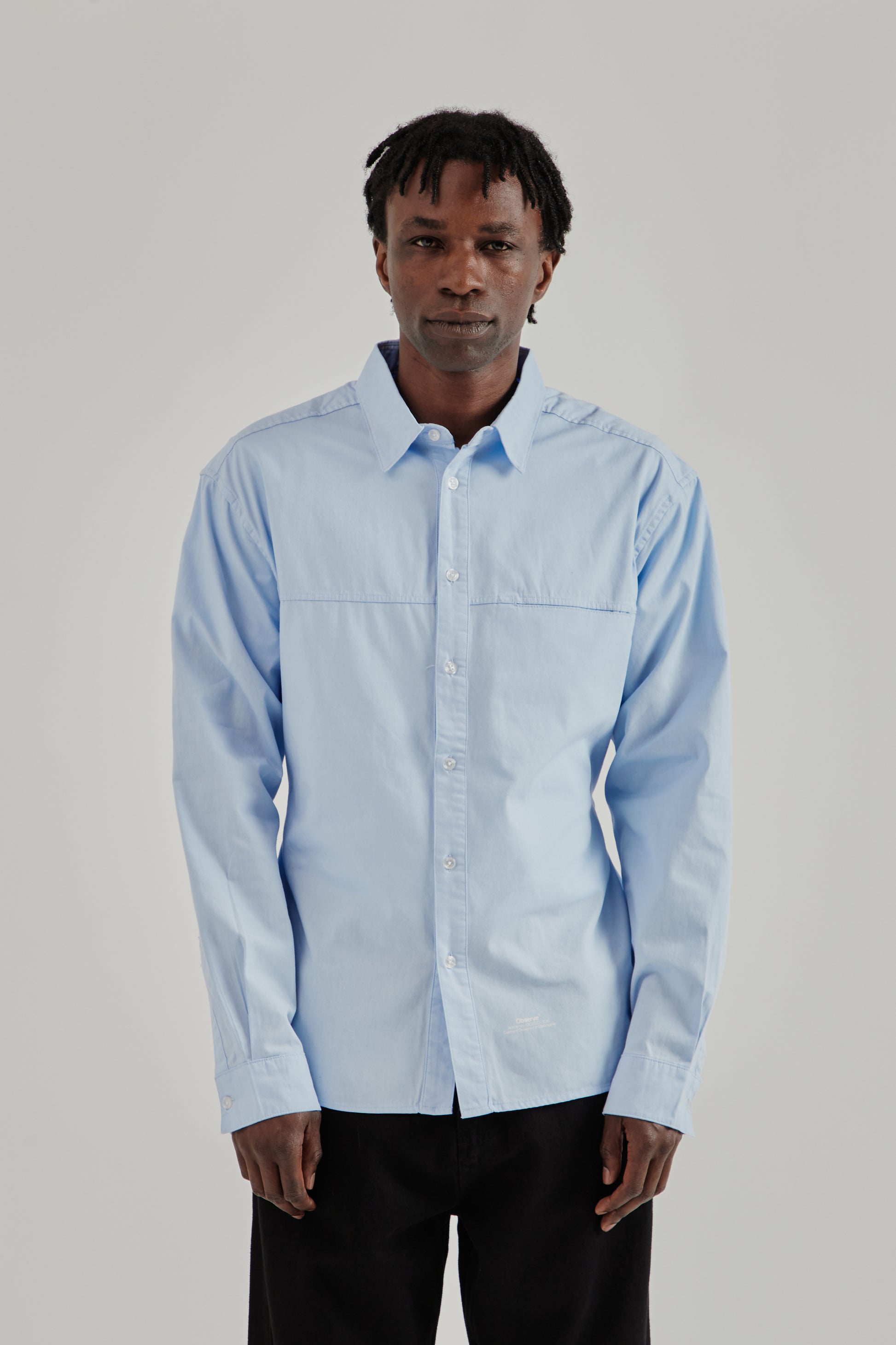 Observe SS26 Poplin Loop Shirt Blue0744