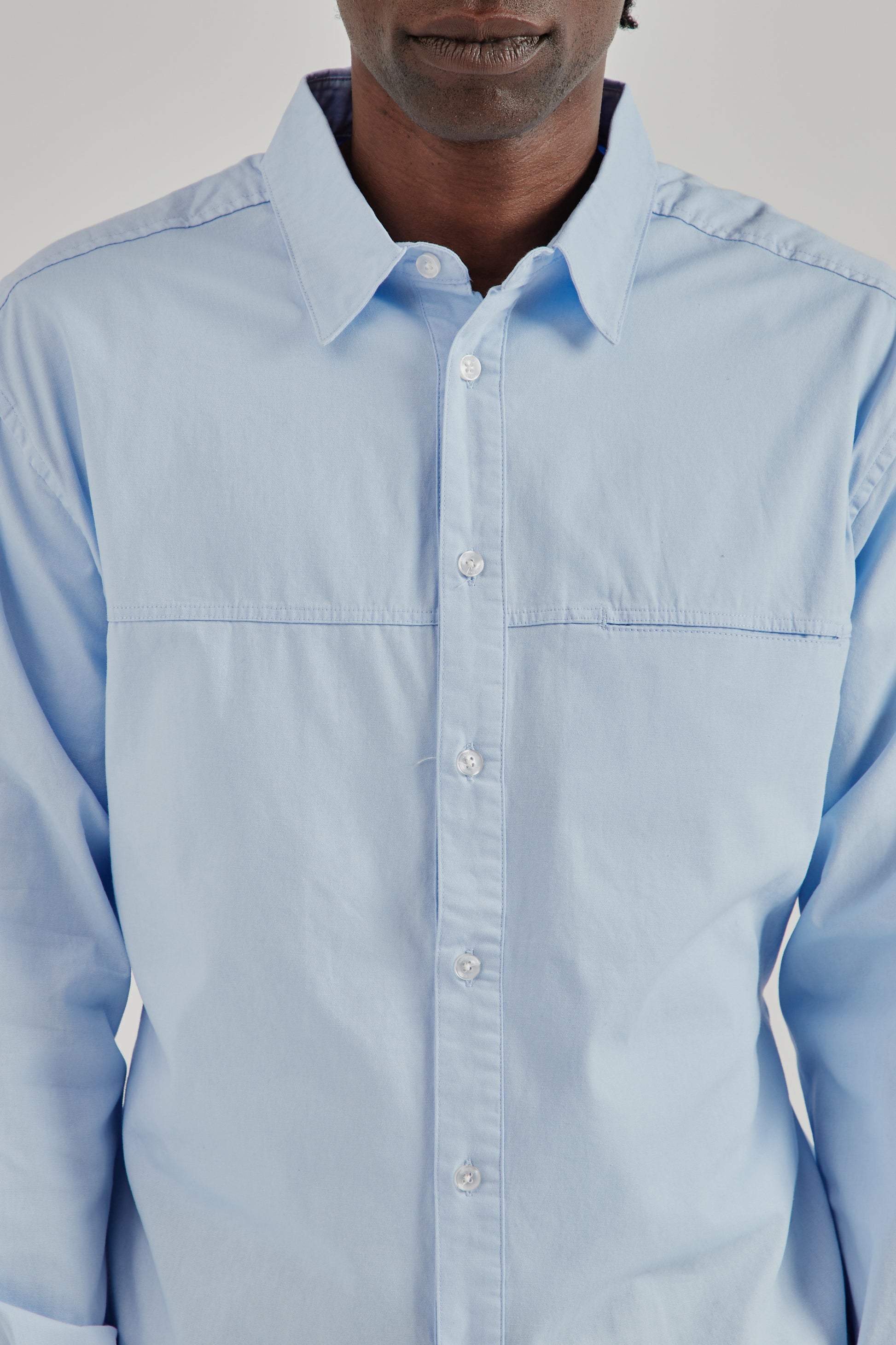 Observe SS26 Poplin Loop Shirt Blue0755