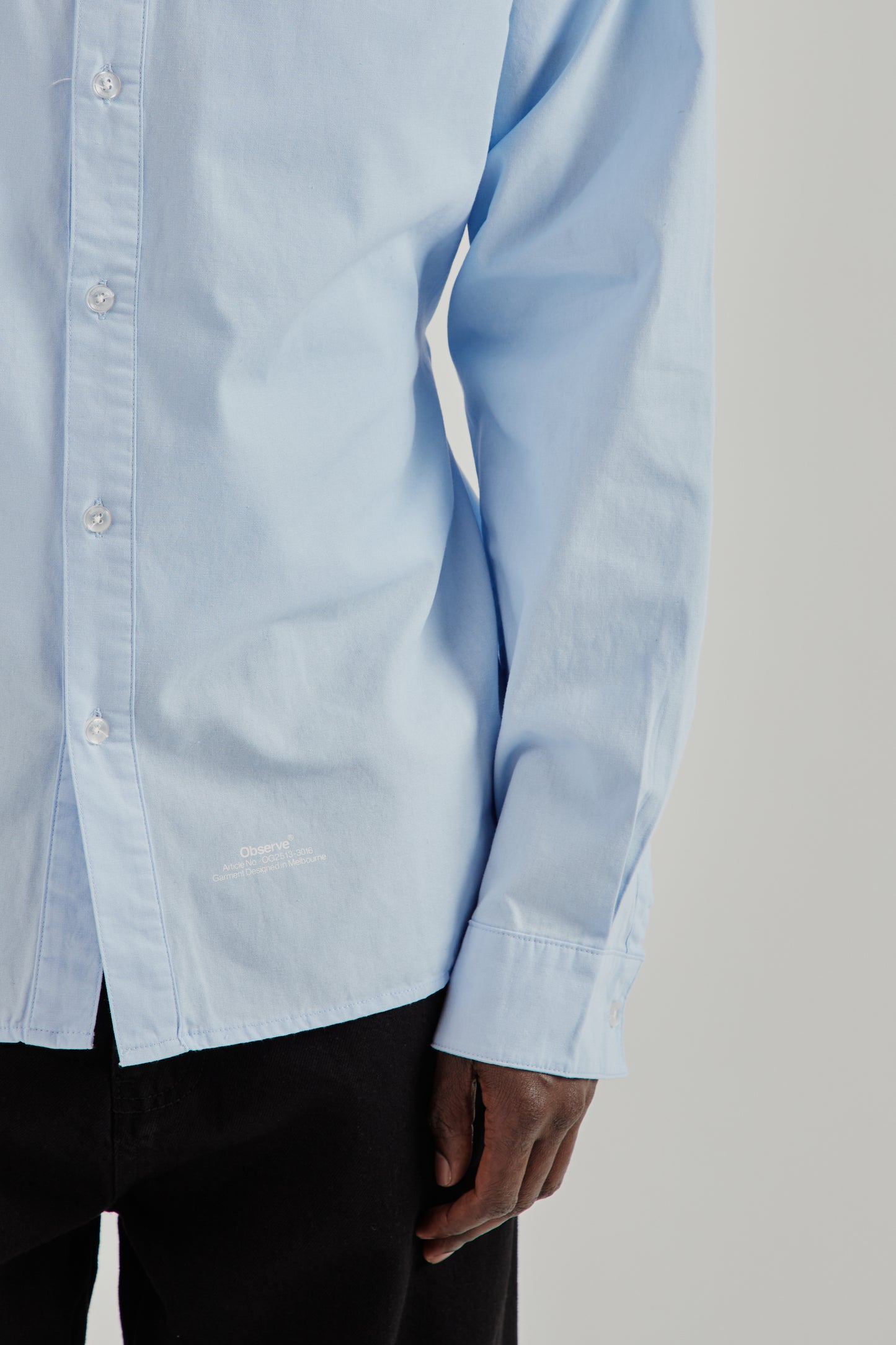 Observe SS26 Poplin Loop Shirt Blue0757