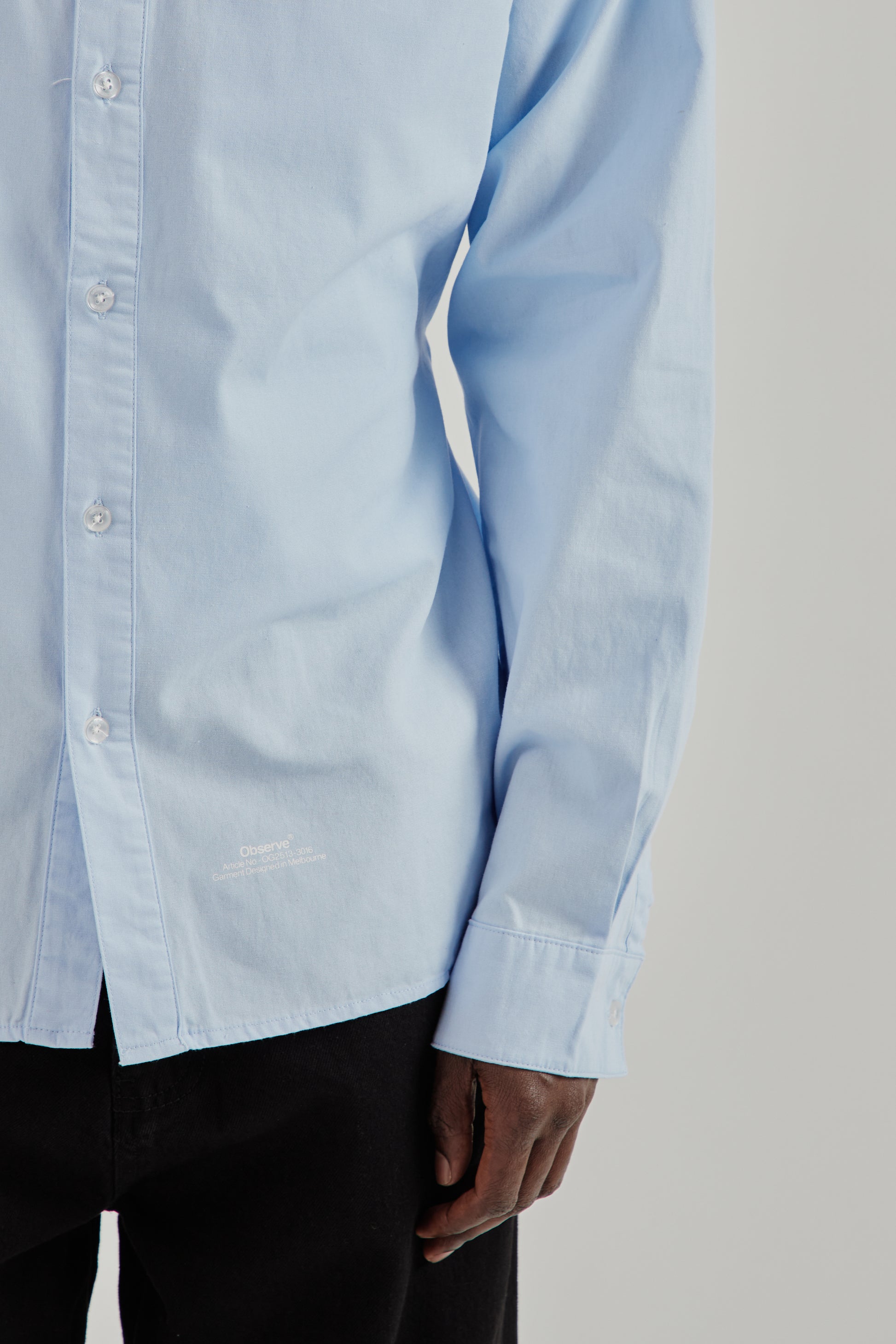 Observe SS26 Poplin Loop Shirt Blue0757