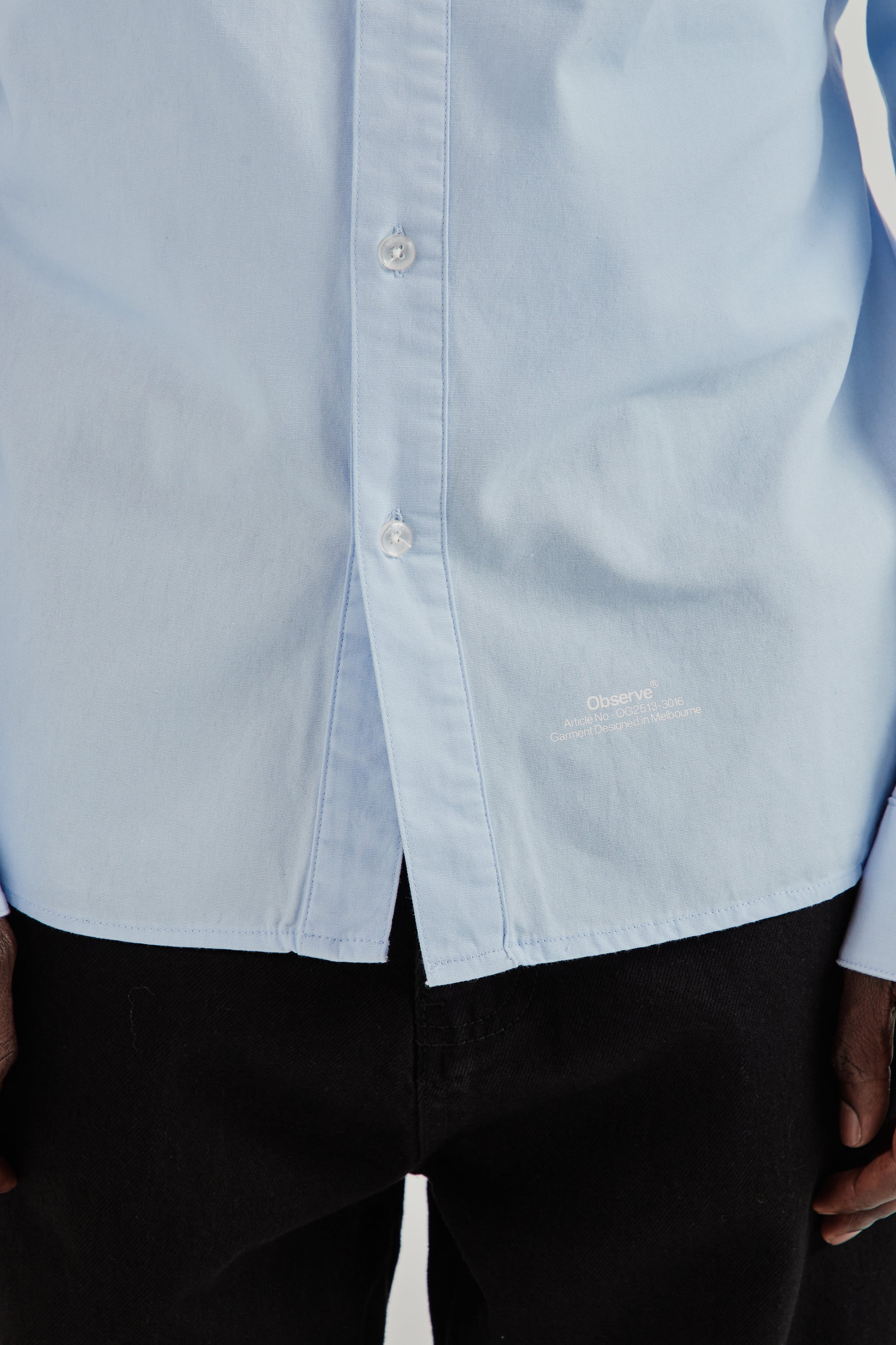 Observe SS26 Poplin Loop Shirt Blue0758