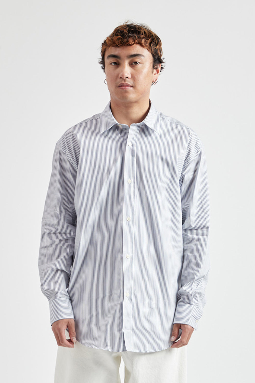 Parages Ropa Parages Joseph Stripes - White/Navy Stripes | Wallace Mercantile Shop
