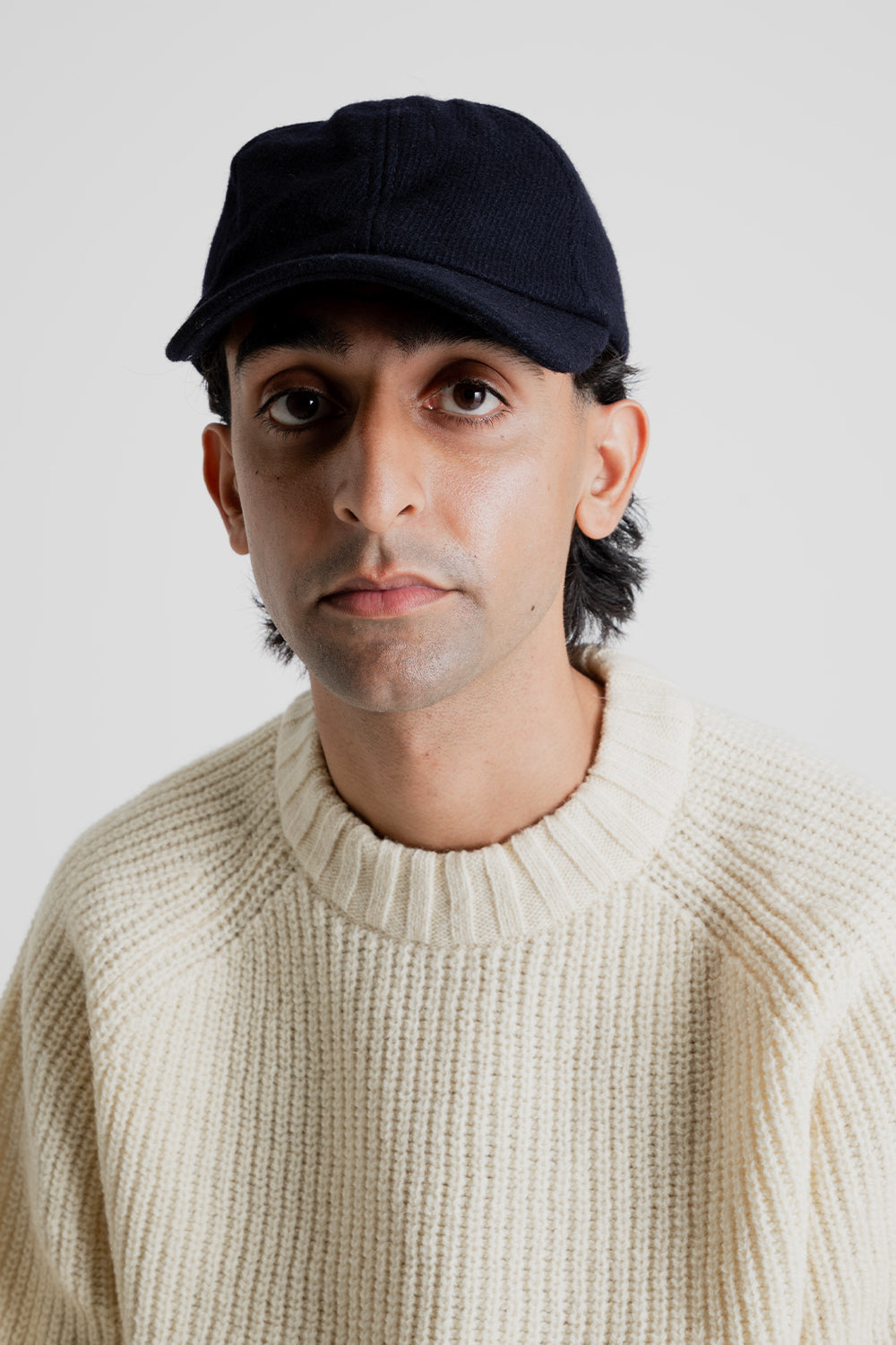 Parages Archie Wool Cap in Navy